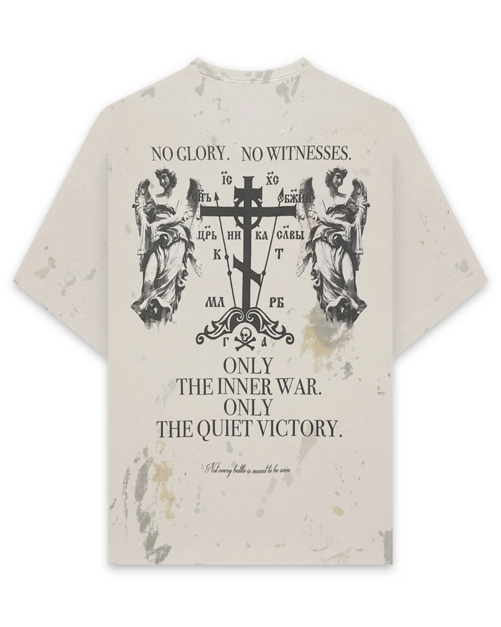 Rebelle de luxe・ルベルドゥリュクス - トップス "RDL S/S LIVE QUIET TEE"  / OFF WHITE