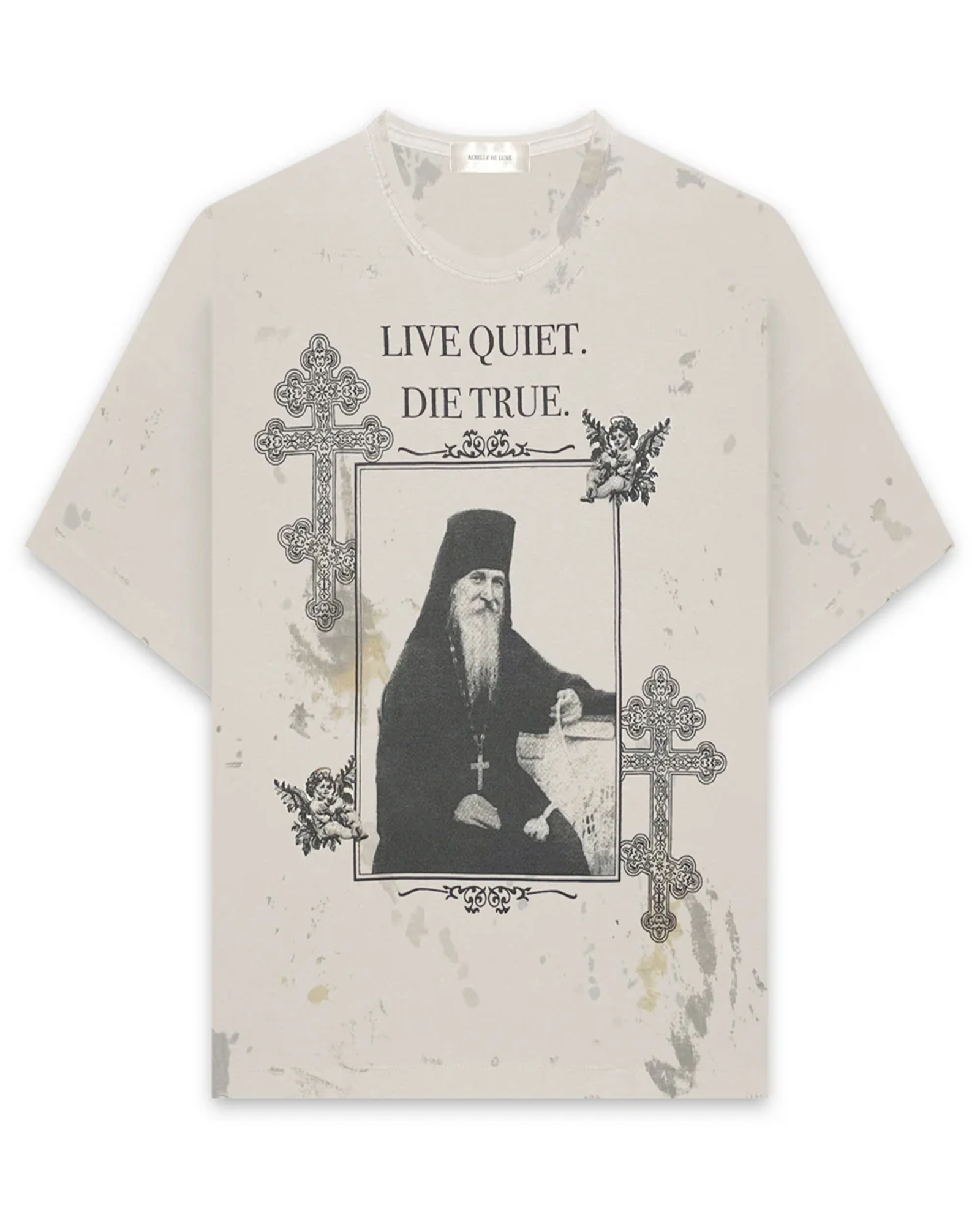 Rebelle de luxe・ルベルドゥリュクス - トップス "RDL S/S LIVE QUIET TEE"  / OFF WHITE