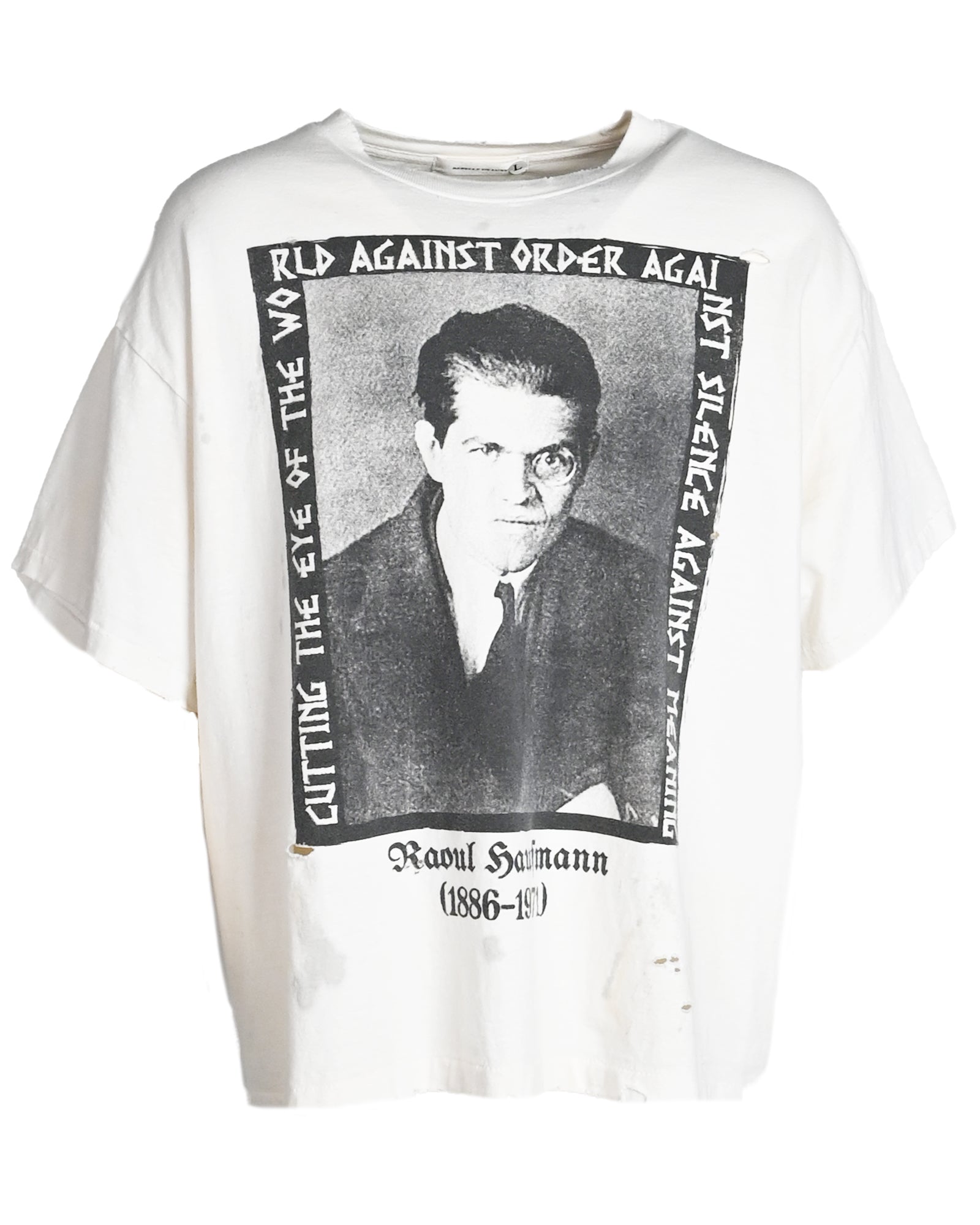 Rebelle de luxe・ルベルドゥリュクス - Tシャツ・カットソー RDL S/S RAUL HAUSMAN DADA TEE / OFF WHITE