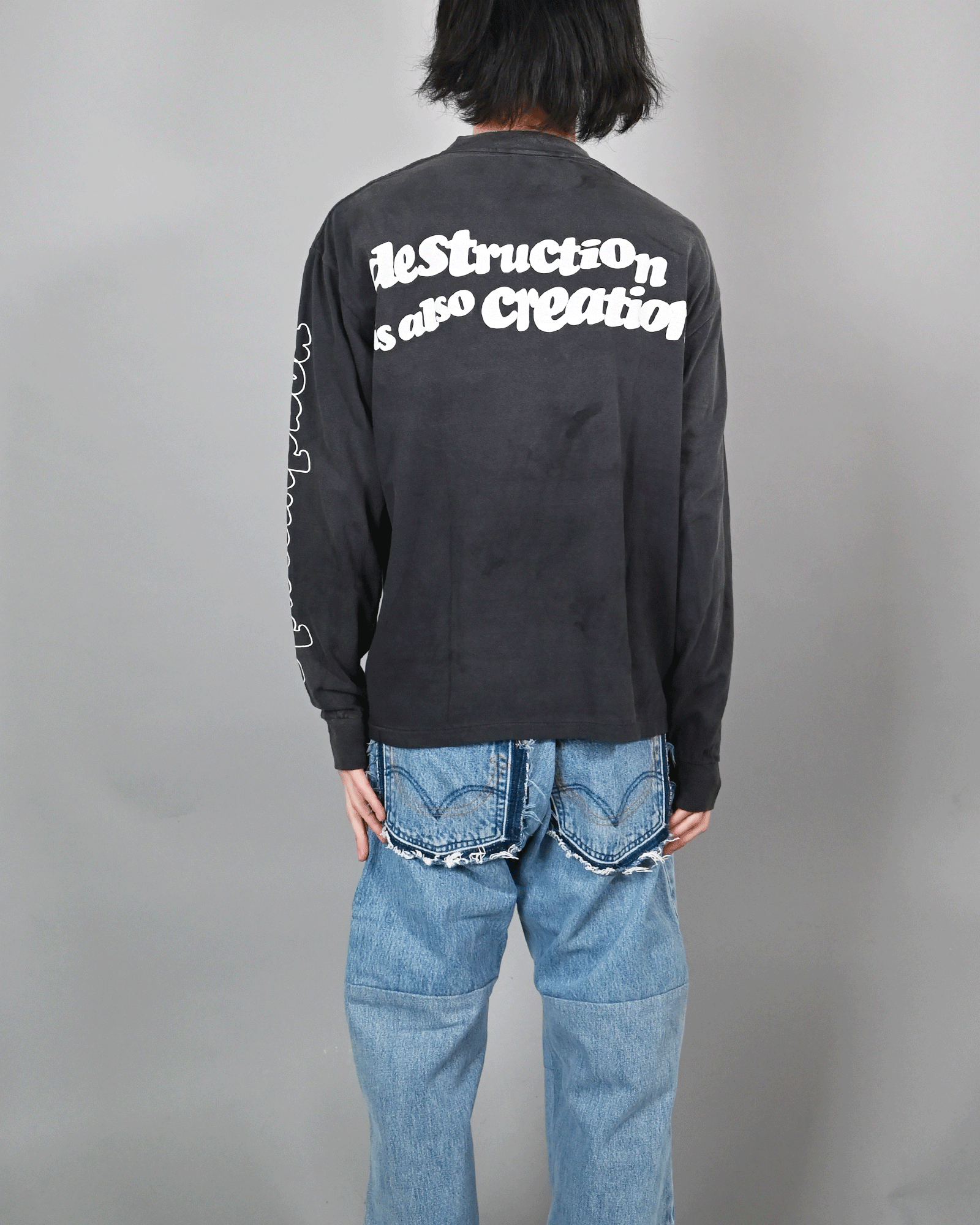 READYMADE (レディメイド) LS T DESTRUCTION / BLACK | Detail READYMADE (レディメイド) LS T DESTRUCTION / BLACK | Detail