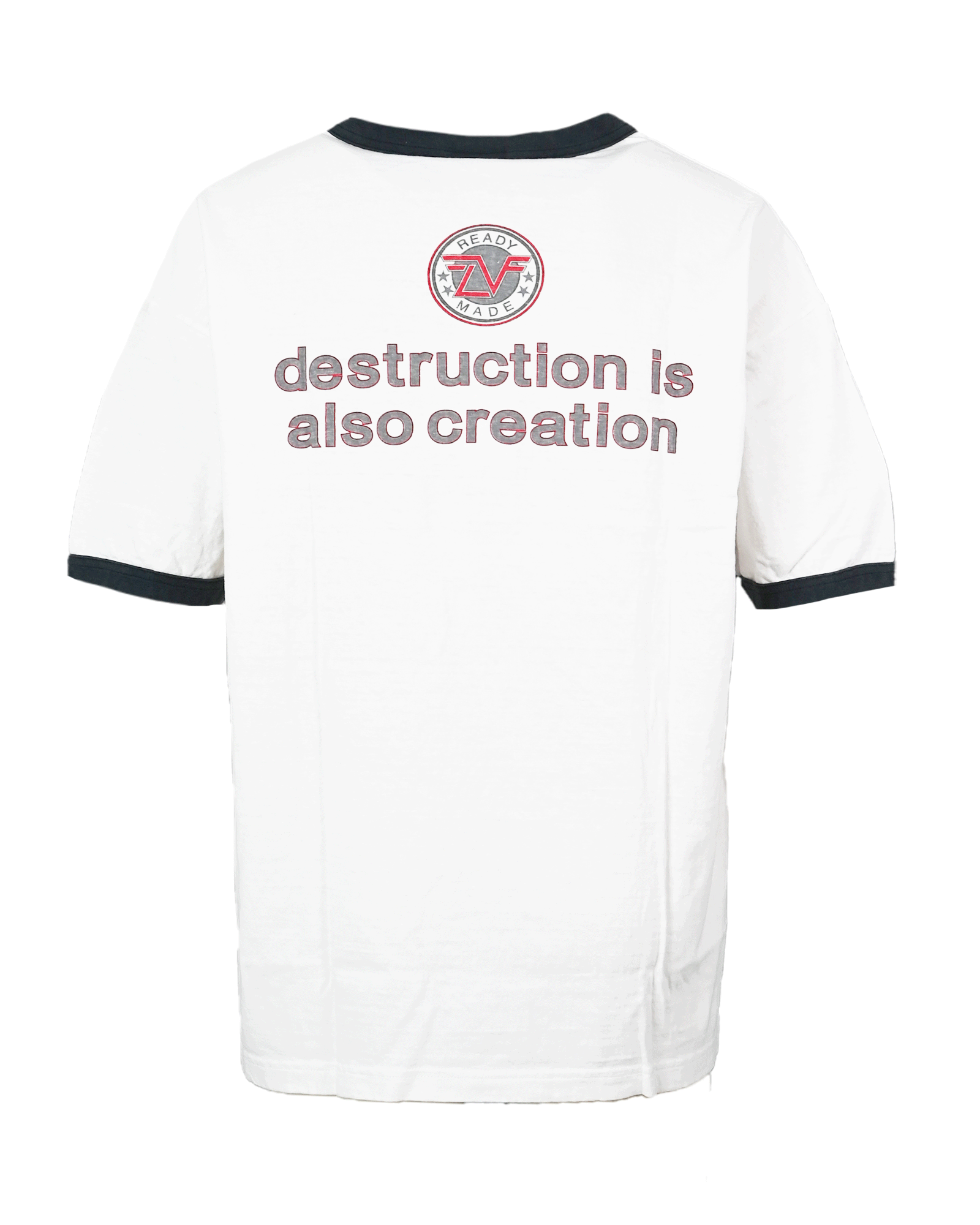 READYMADE × SS T-SHIRT RINGER / WHITE