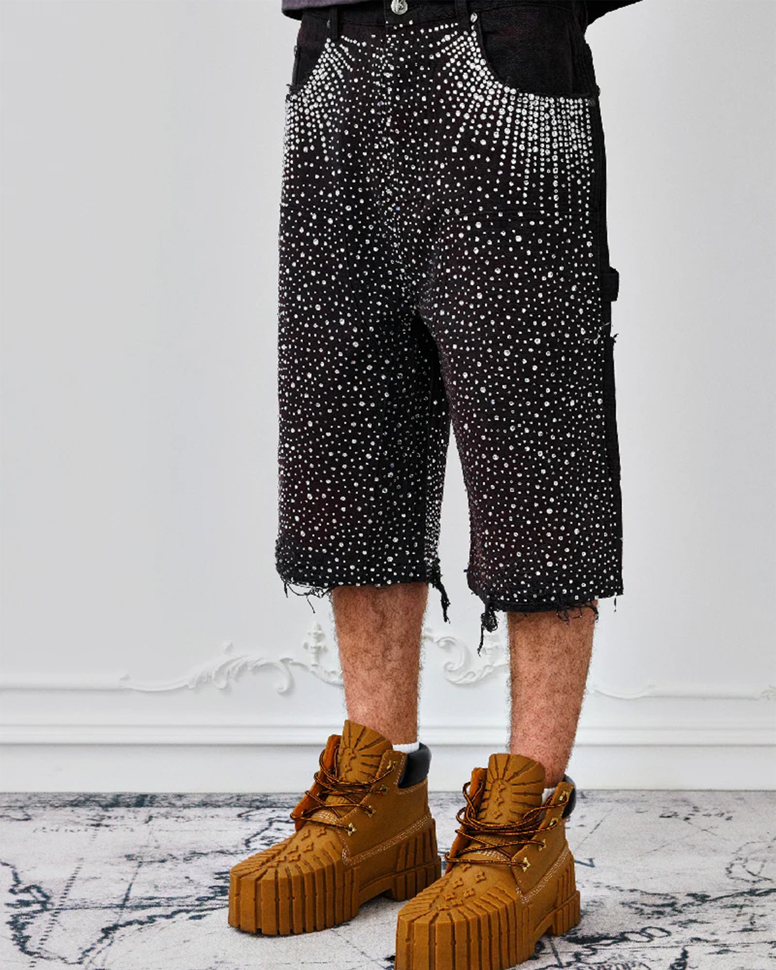 BIRTH OF ROYAL CHILD・バース・オブ・ロイヤル・チャイルド -  REDIAL 20K DIAMOND JORTS / WASHED BLACK