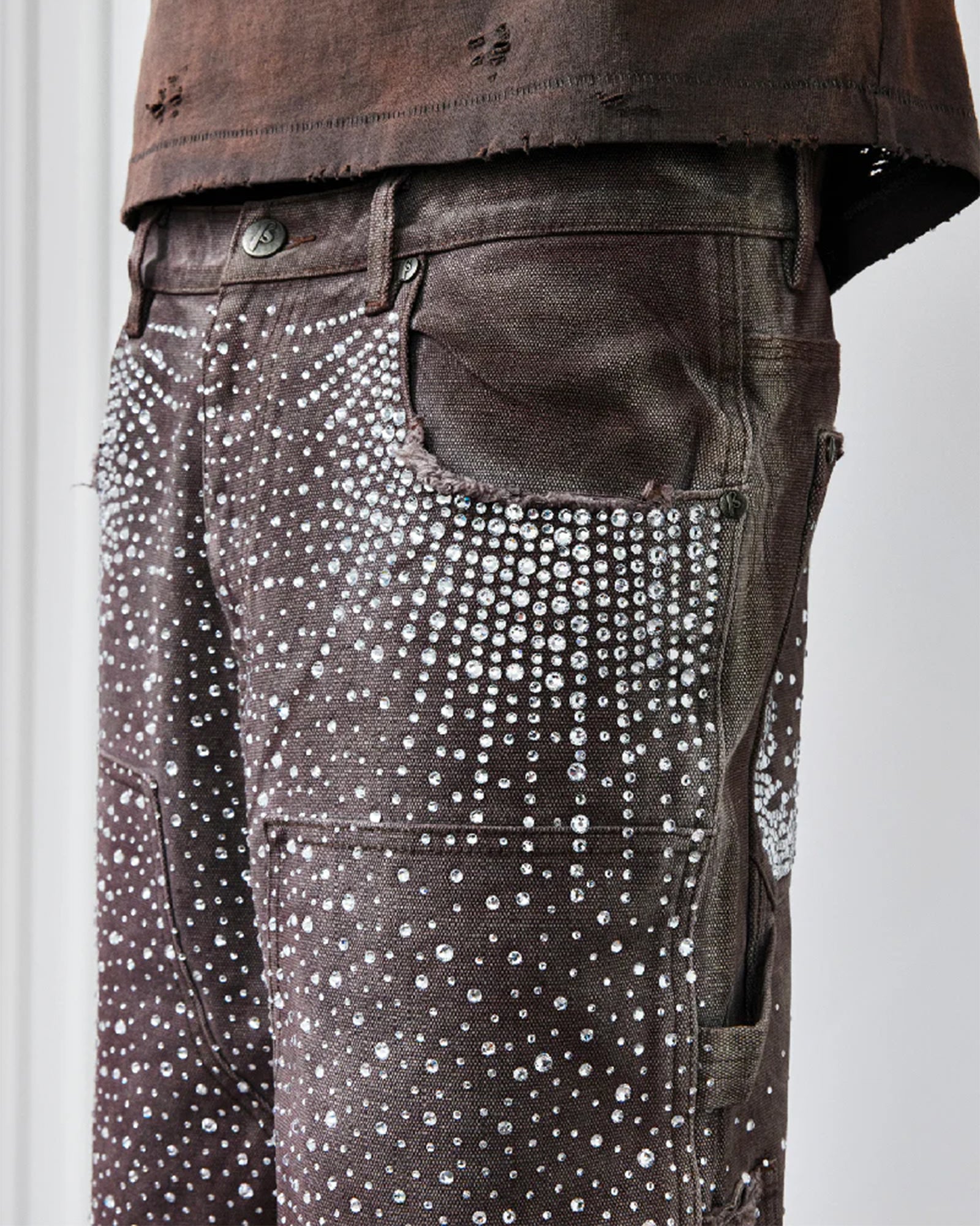 BIRTH OF ROYAL CHILD・バース・オブ・ロイヤル・チャイルド - デニムパンツ REDIAL 20K DIAMOND JORTS / WASHED BROWN