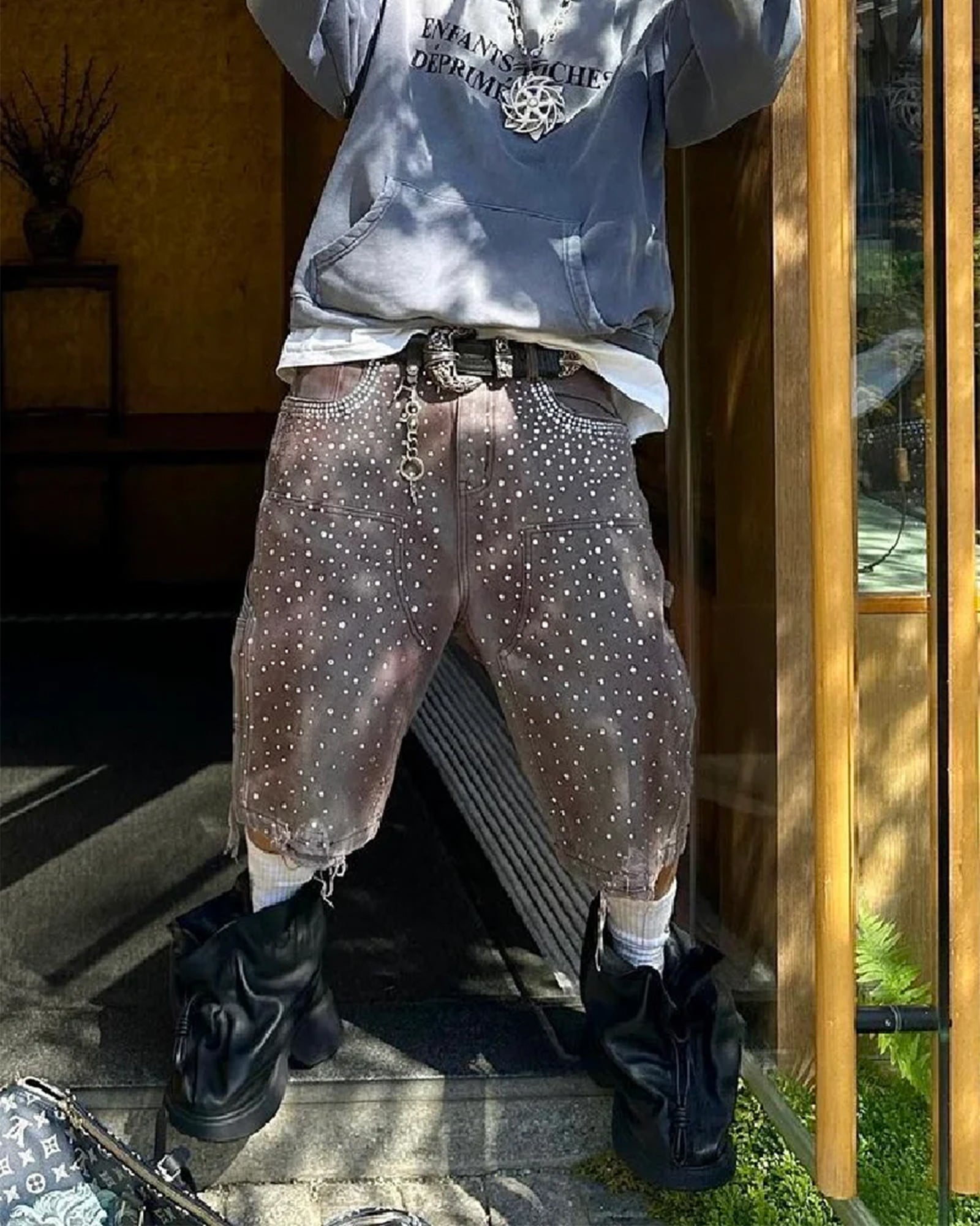 BIRTH OF ROYAL CHILD・バース・オブ・ロイヤル・チャイルド - デニムパンツ REDIAL 20K DIAMOND JORTS / WASHED BROWN