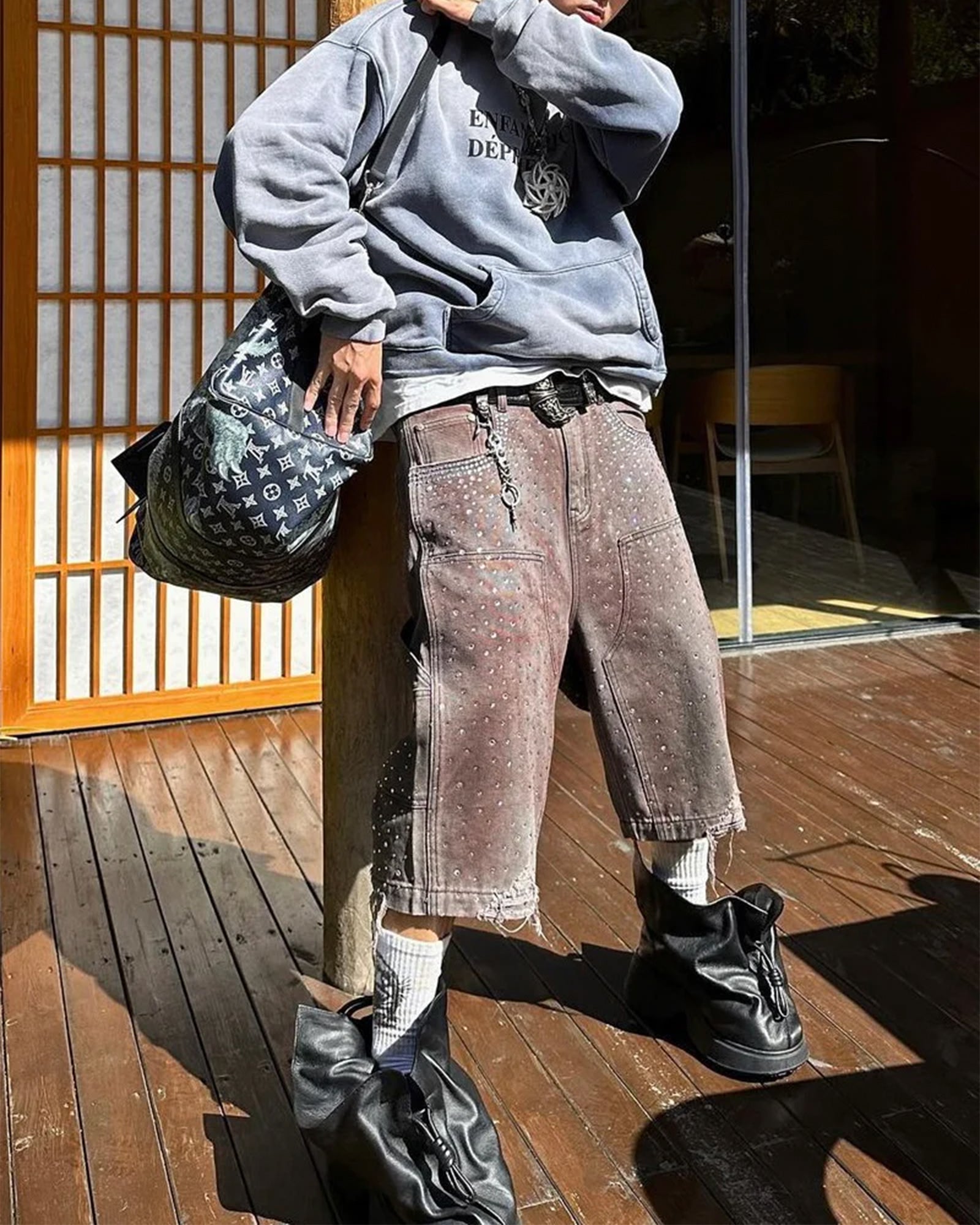 BIRTH OF ROYAL CHILD・バース・オブ・ロイヤル・チャイルド - デニムパンツ REDIAL 20K DIAMOND JORTS / WASHED BROWN