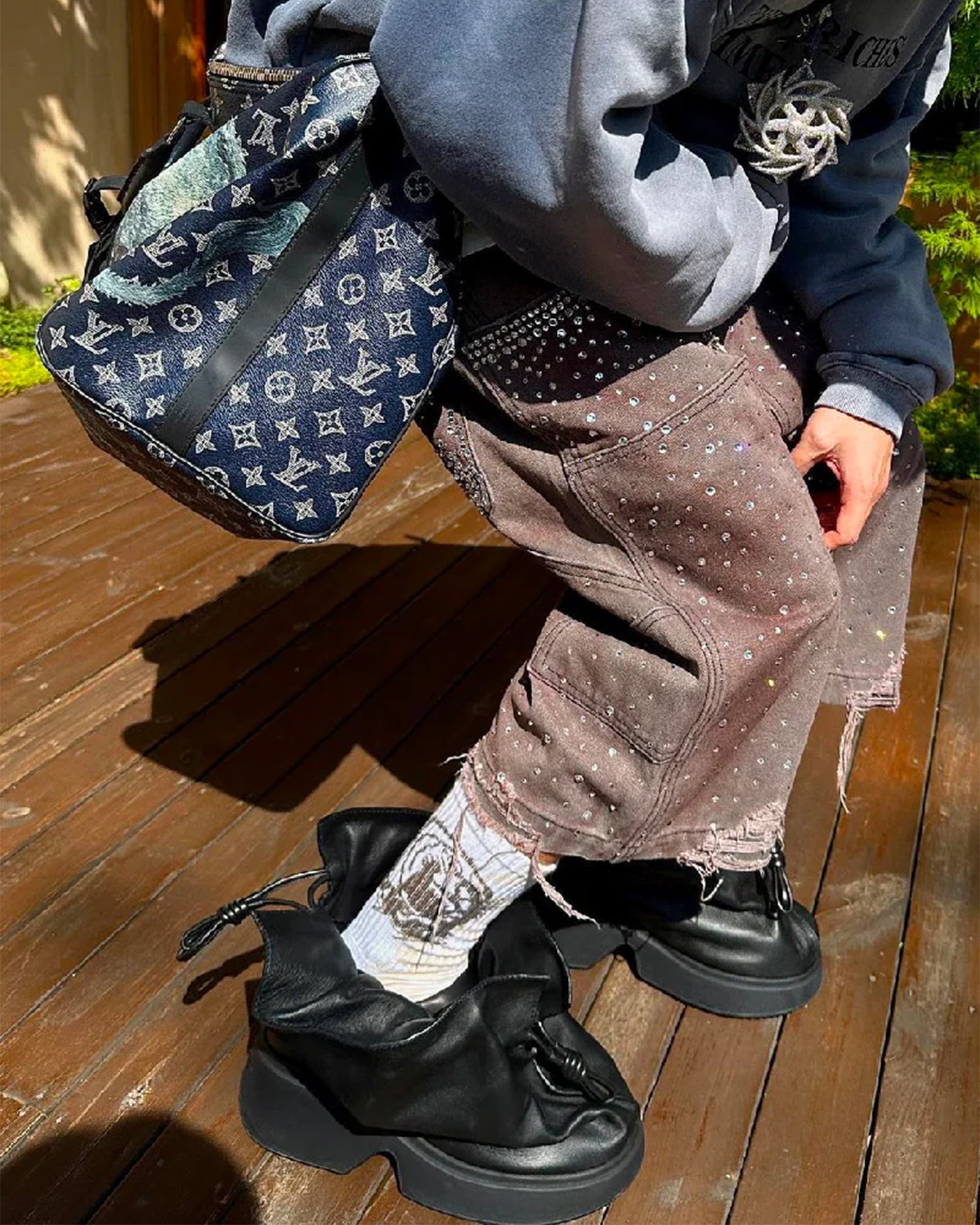 BIRTH OF ROYAL CHILD・バース・オブ・ロイヤル・チャイルド - デニムパンツ REDIAL 20K DIAMOND JORTS / WASHED BROWN