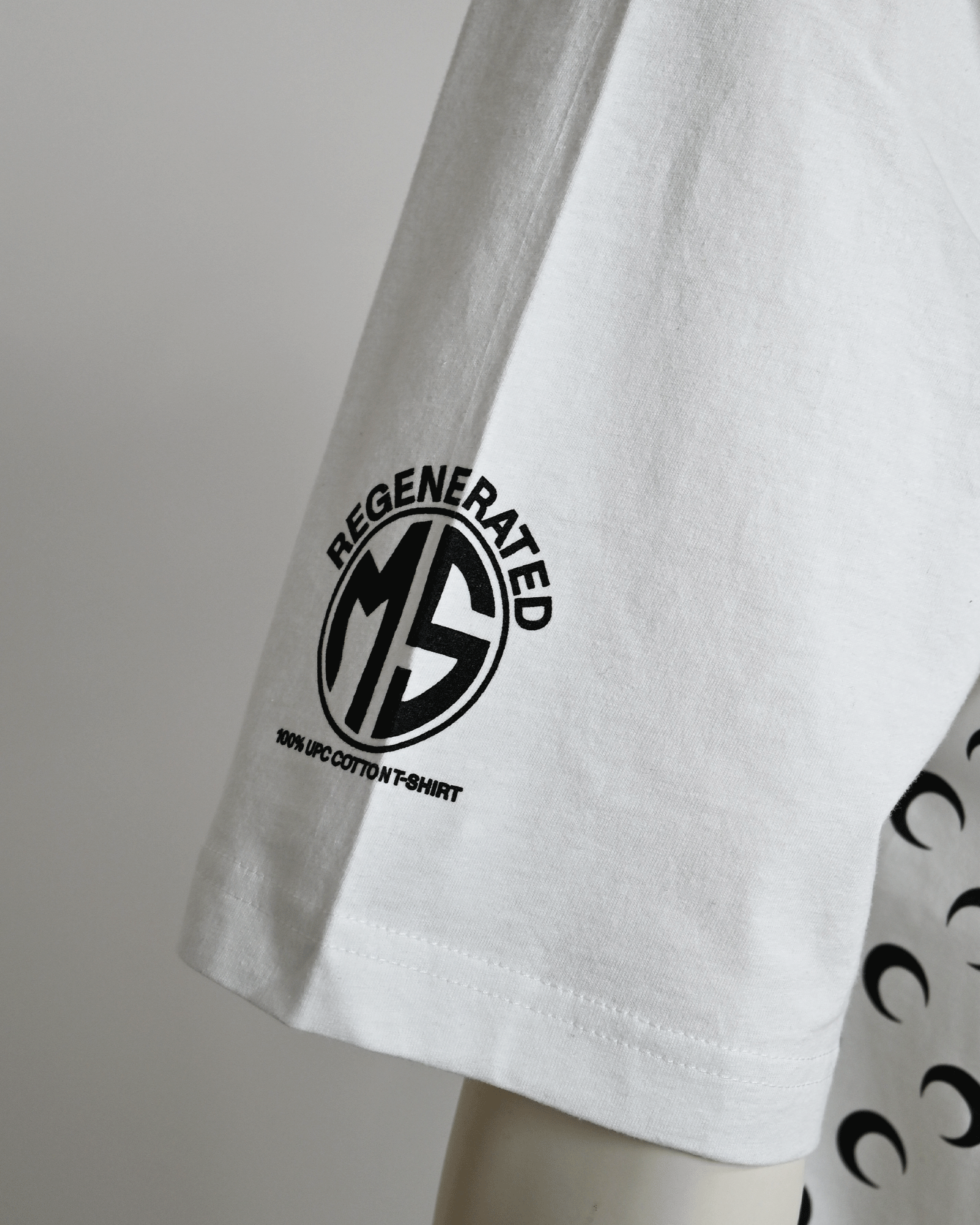 Marine Serre・マリーン・セル - Tシャツ・カットソー REGENERATED GRAPHIC T-SHIRTS REGULAR FIT T-SHIRT / WHITE