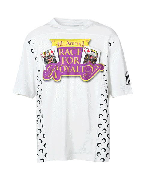 マリーンセル　Tシャツ　グラフィック マリーンセル Tシャツ グラフィック marine serre WHITE LINE