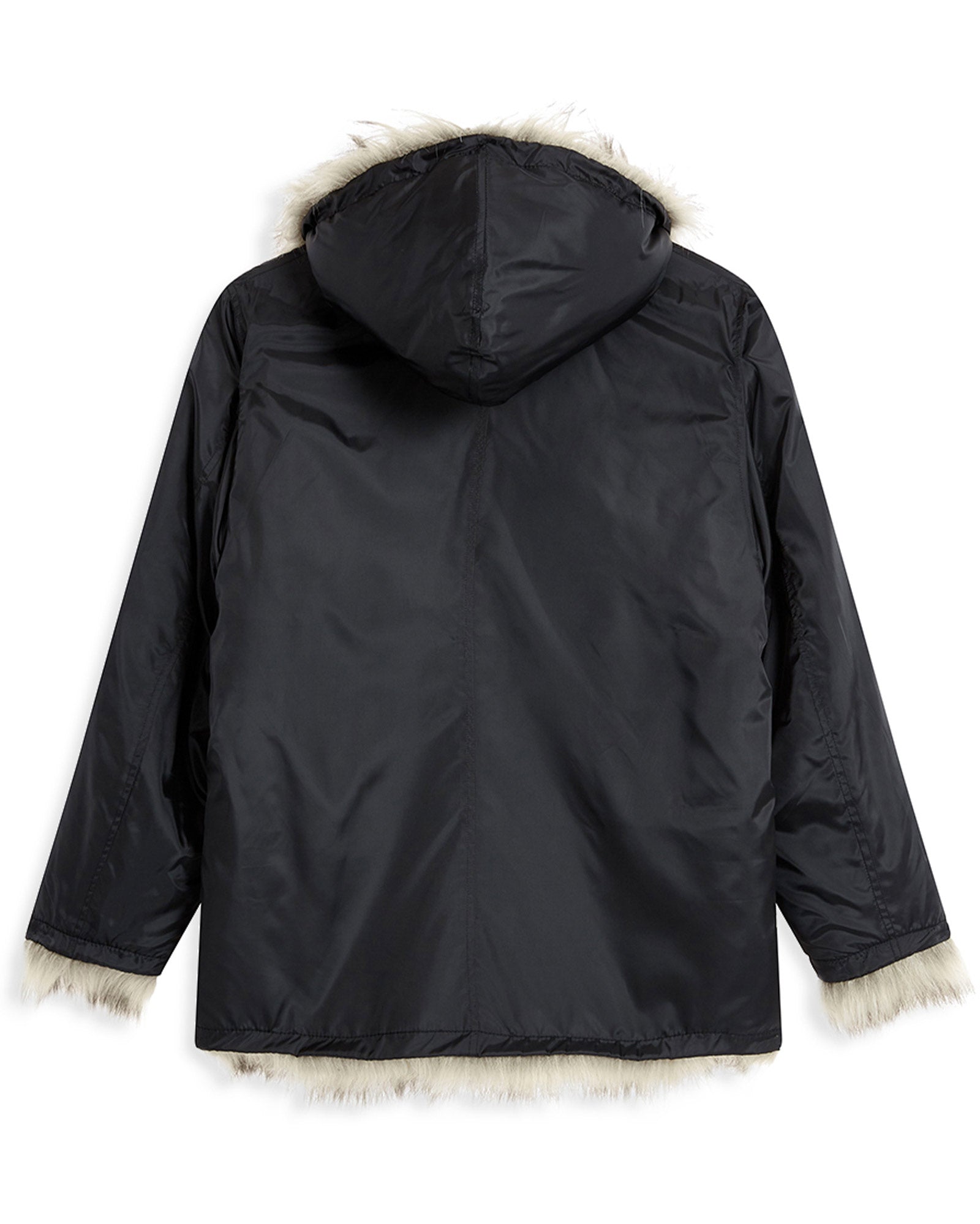 OPEN YY・オープン ワイワイ - ジャケット REVERSIBLE FAUX FUR HOOD JACKET / BEIGE