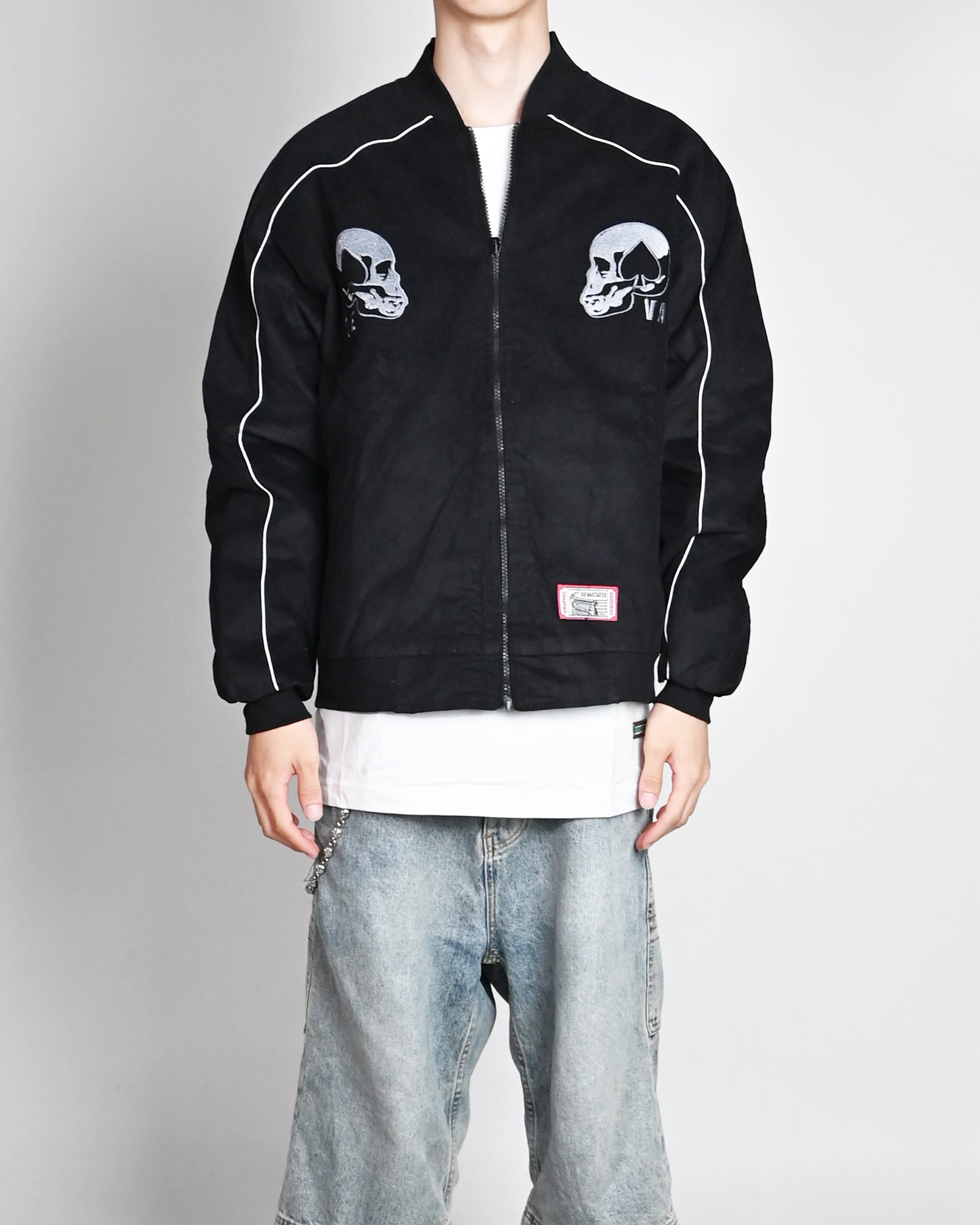 DEVA STATES・ディーヴァ ステイツ - ジャケット REVERSIBLE SOUVENIR JACKET - ROAD CREW / BLACK