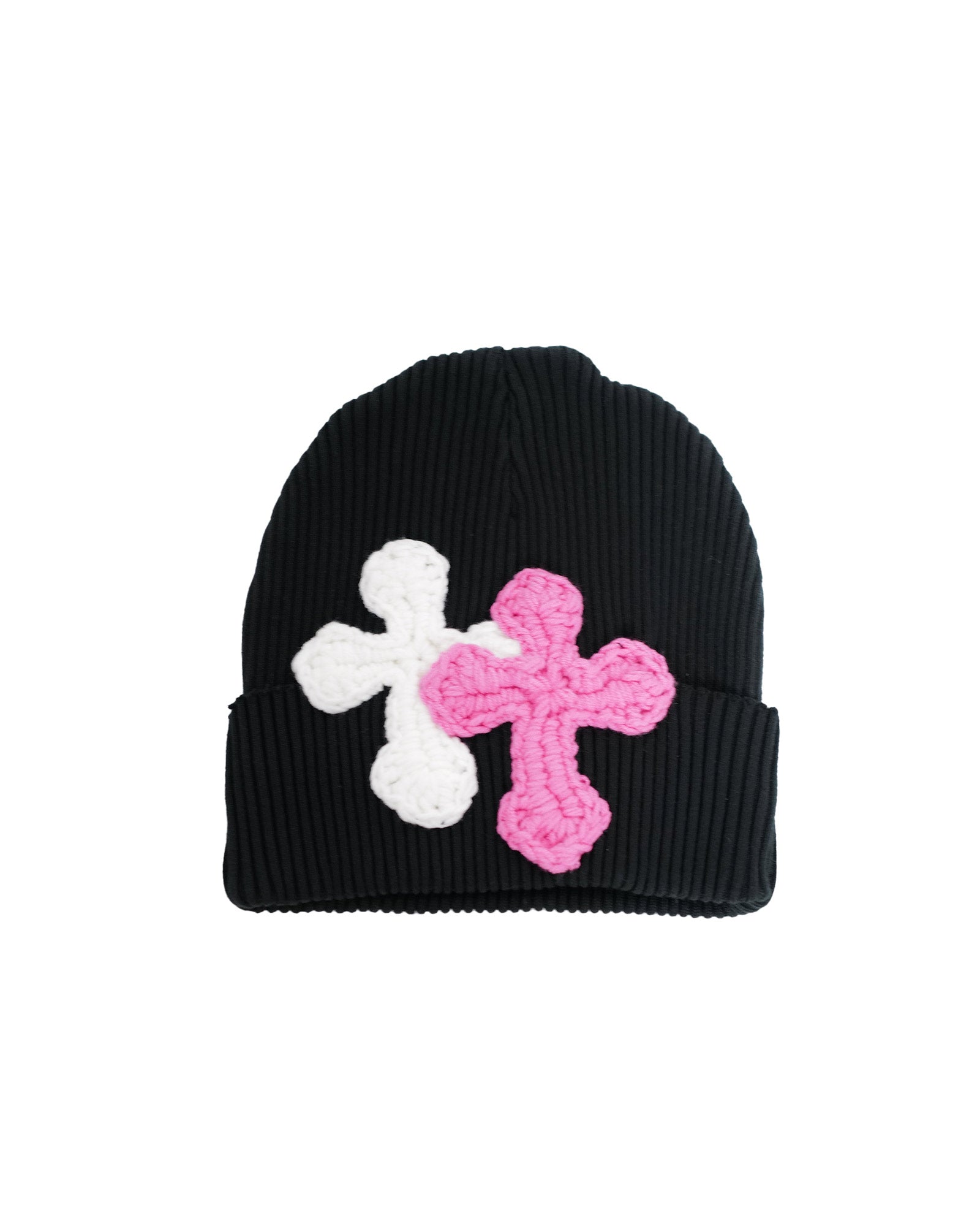 RIB BEANIE CAP-6 / BLACK