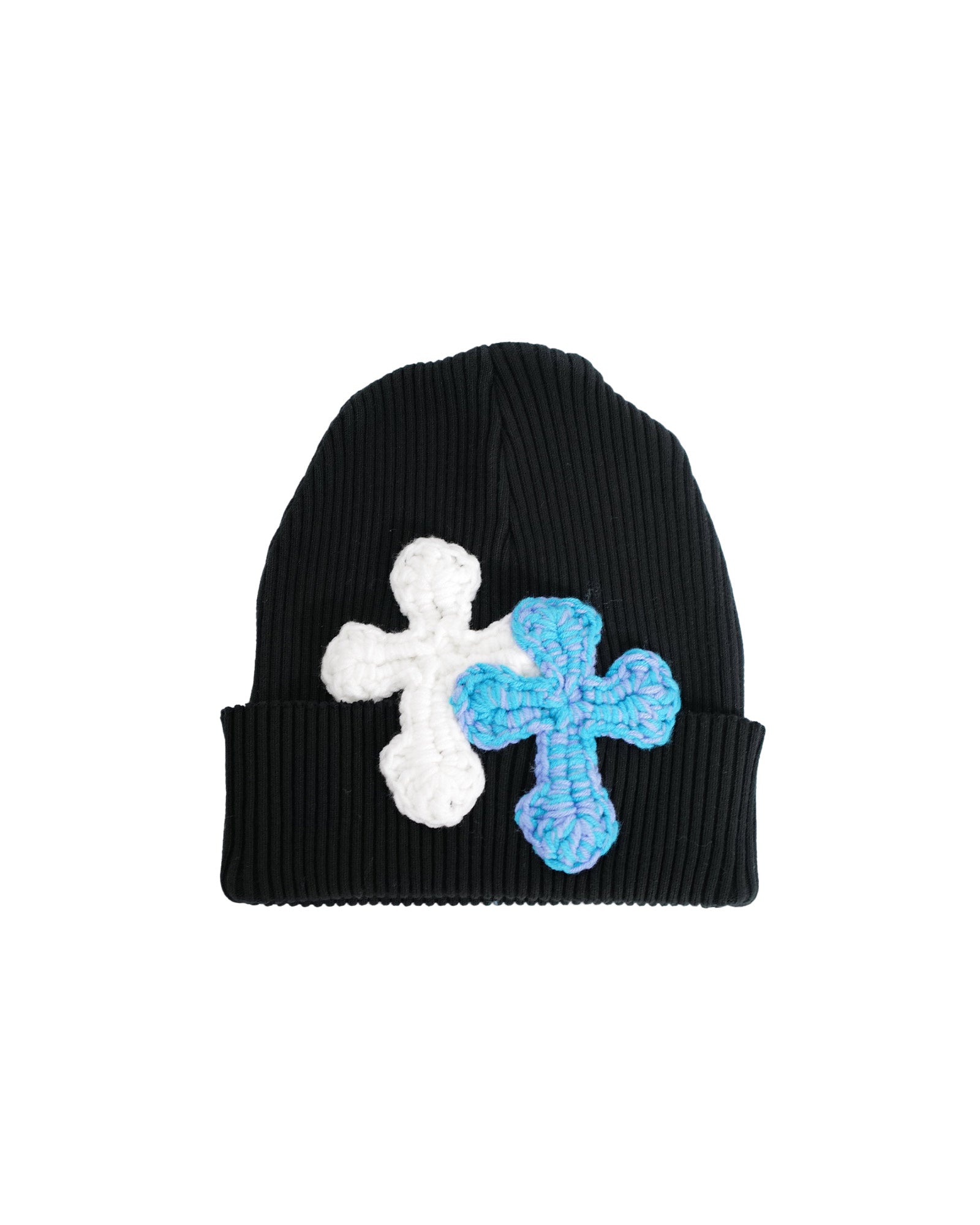 RIB BEANIE CAP-8 / BLACK