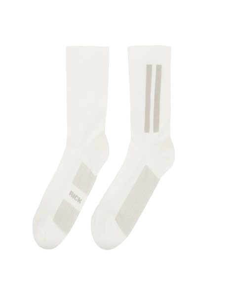リックオウエンス カシミヤ　ソックス RICK OWENS (リック オウエンス) GLITTER SOCKS / WHITE