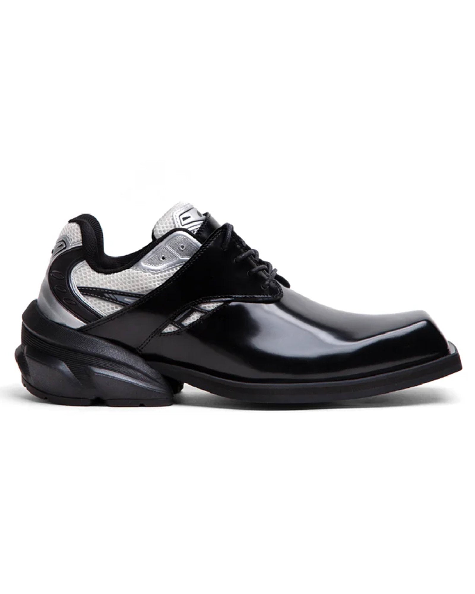 STARTING BLOCKS HYBRID DERBY MEN'S DRESS LEATHER SHOES / BLACK