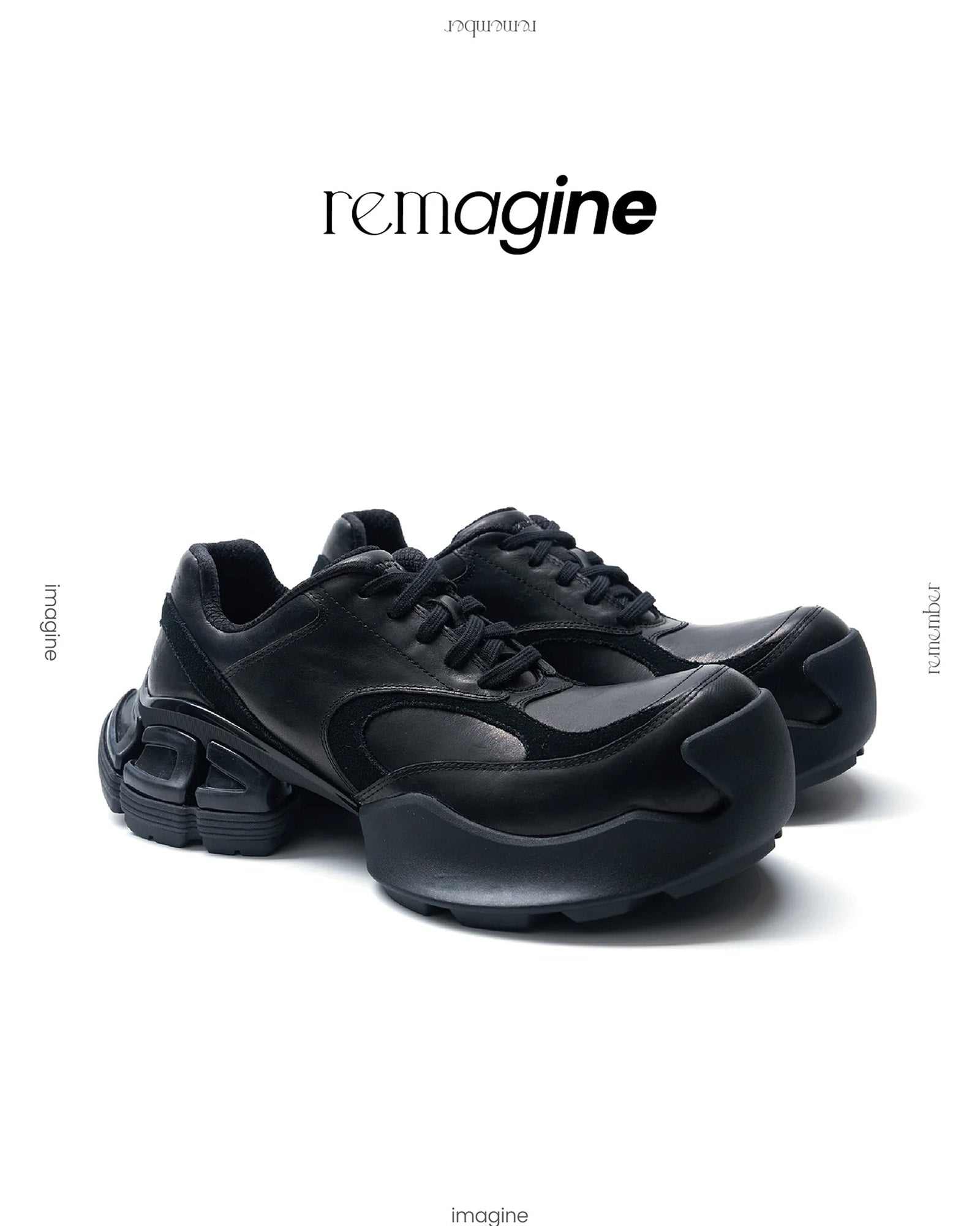 remagine・リマジン - ローカットスニーカー THE CORE / BLACK