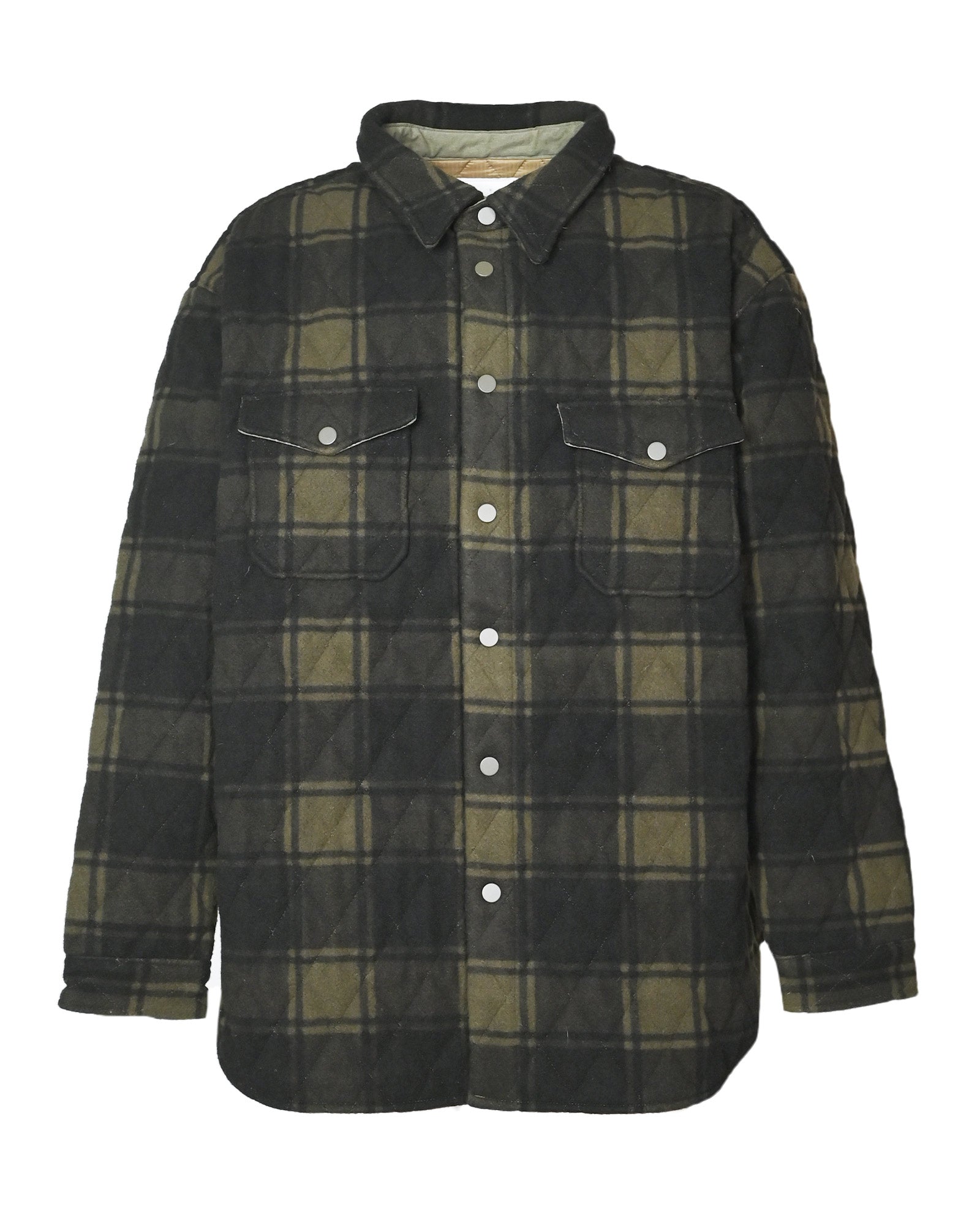 BLANKET CHECK SHIRT / KHAKI