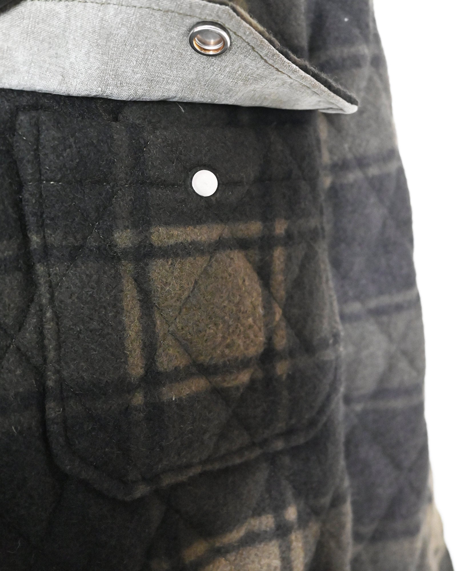 READYMADE・レディメイド - ジャケット BLANKET CHECK SHIRT / KHAKI