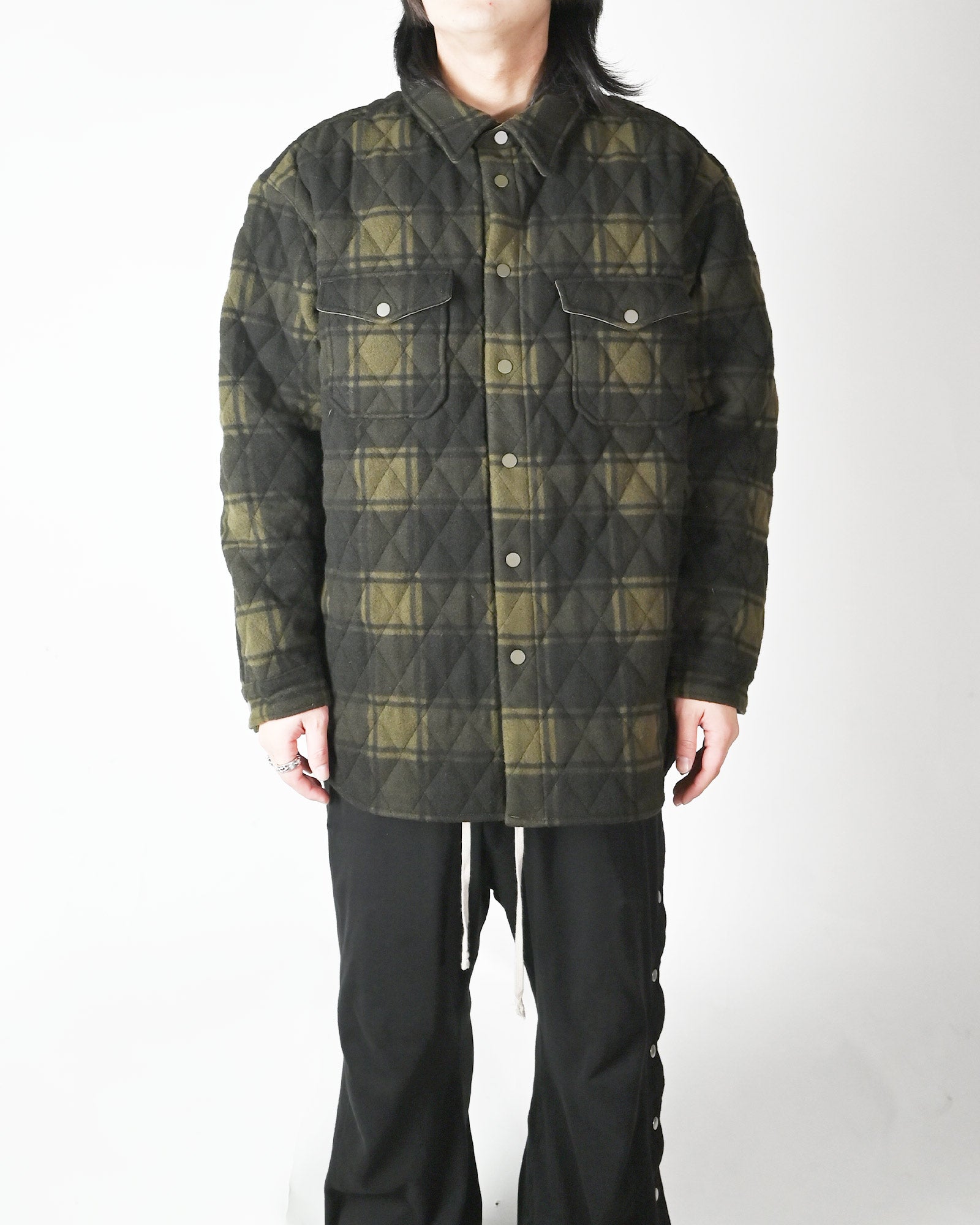 READYMADE・レディメイド - ジャケット BLANKET CHECK SHIRT / KHAKI