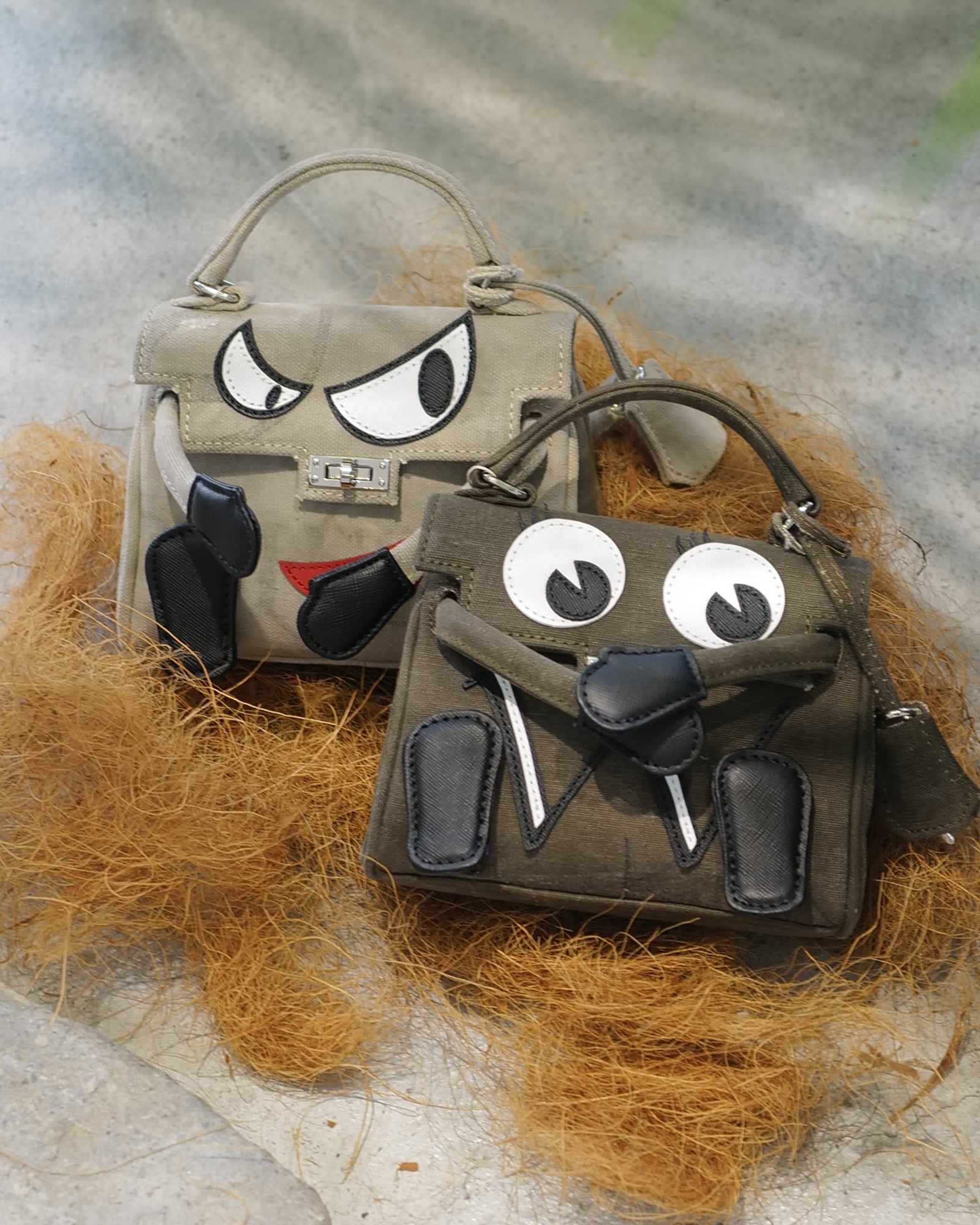 READYMADE・レディメイド - ショルダーバッグ MONSTER BAG / KHAKI