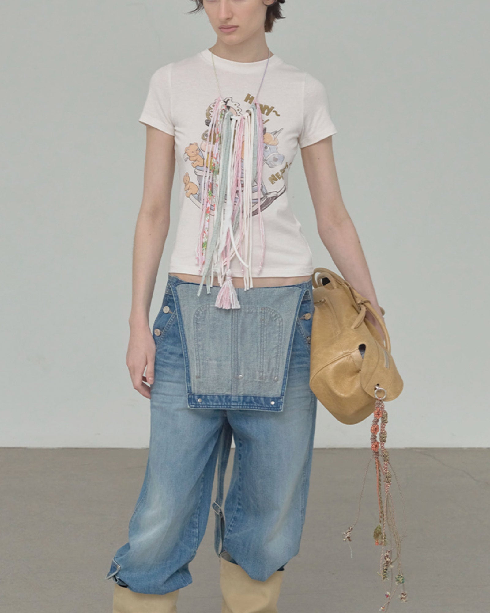 OPEN YY・オープン ワイワイ - Tシャツ・カットソー ROCKING BABY TEE / CREAM