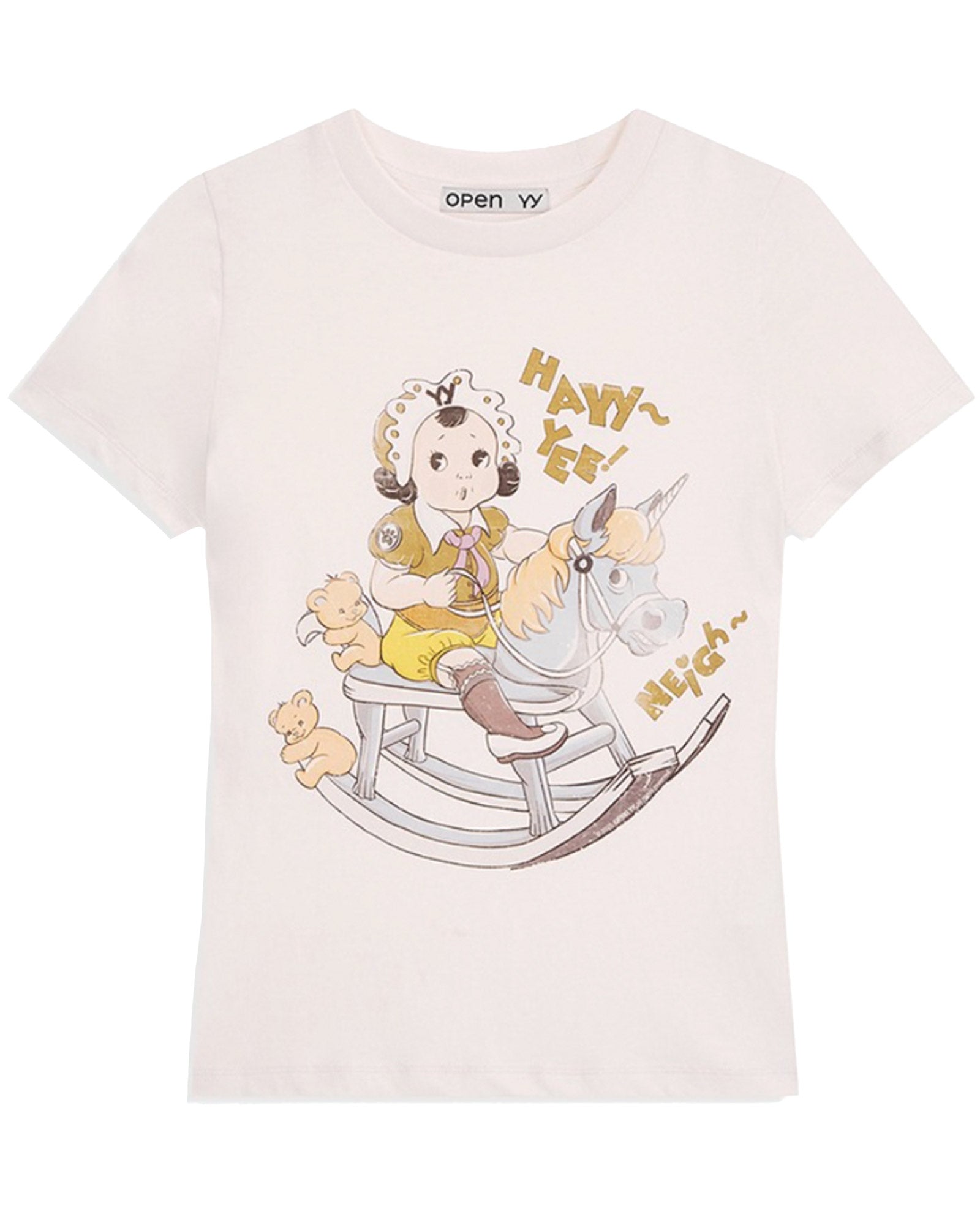 ROCKING BABY TEE / CREAM