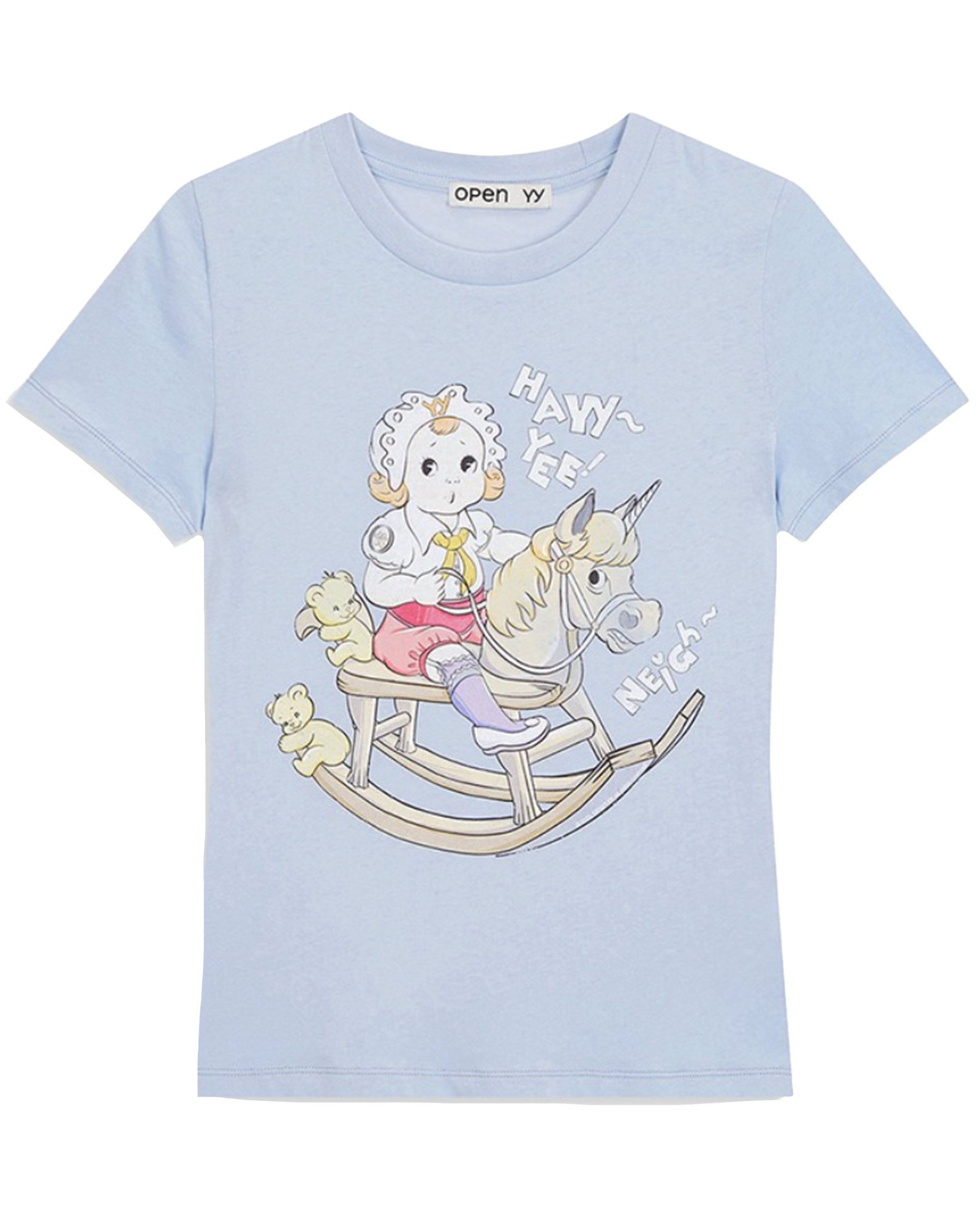 OPEN YY・オープン ワイワイ - Tシャツ・カットソー ROCKING BABY TEE / BLUE