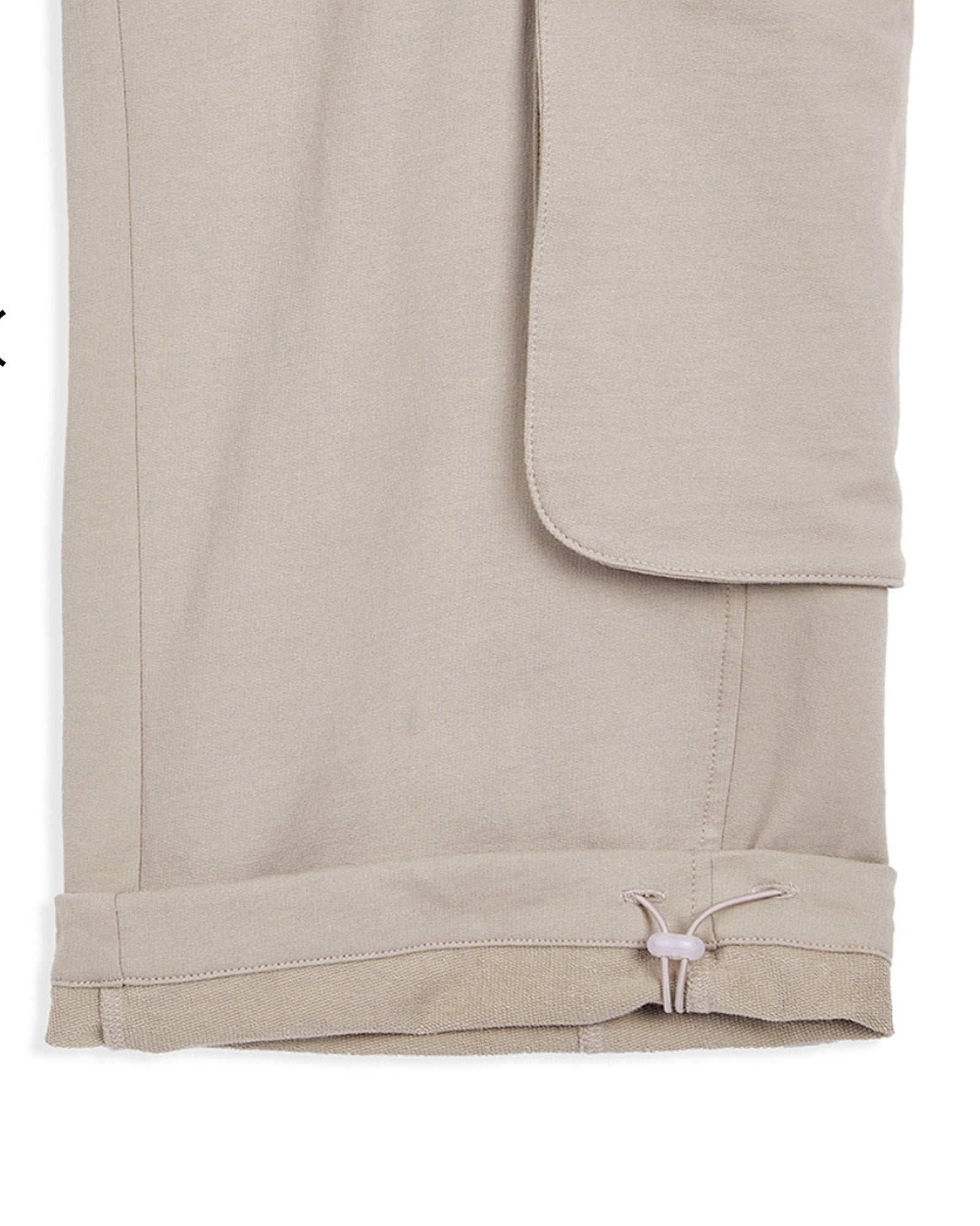 OPEN YY (オープン ワイワイ) SS26 ROLLED WAIST SWEAT CARGO PANTS