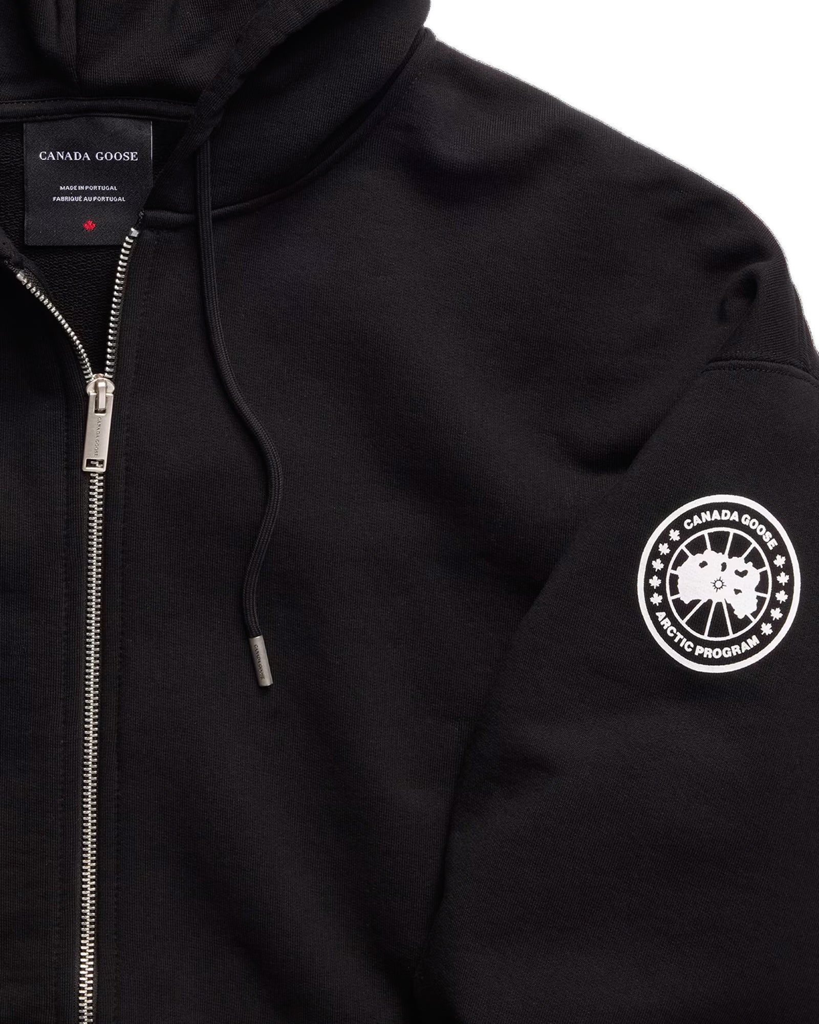CANADA GOOSE・カナダグース - パーカー・フーディ ROVE FULL ZIP WITH SLEEVE GRAPHIC / BLACK