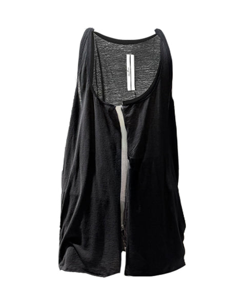 RICK OWENS (リック オウエンス) OPEN PONY TANK / BLACK | Detail