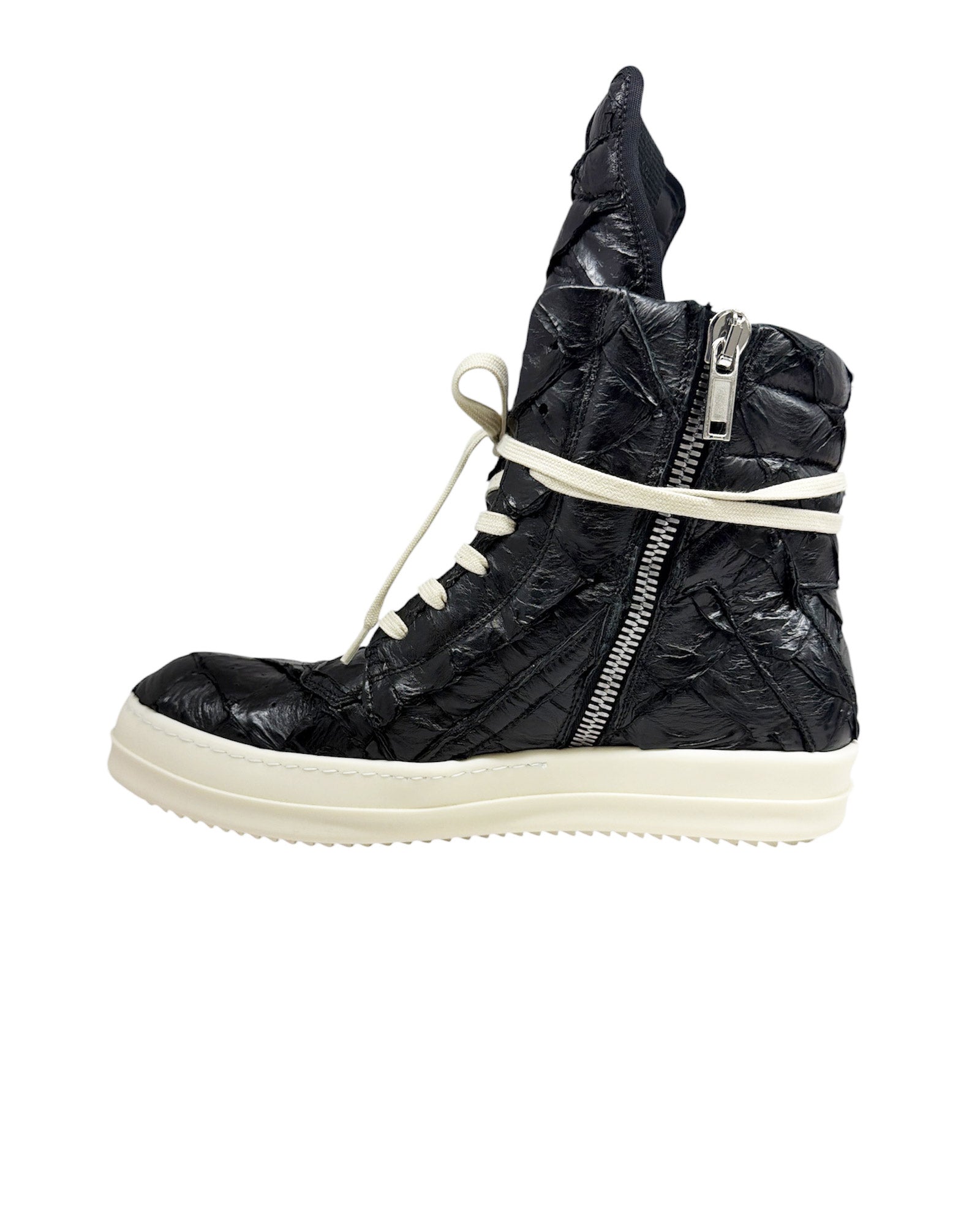 RICK OWENS (リック オウエンス) SS26 GEOBASKET / BLACK / BLACK