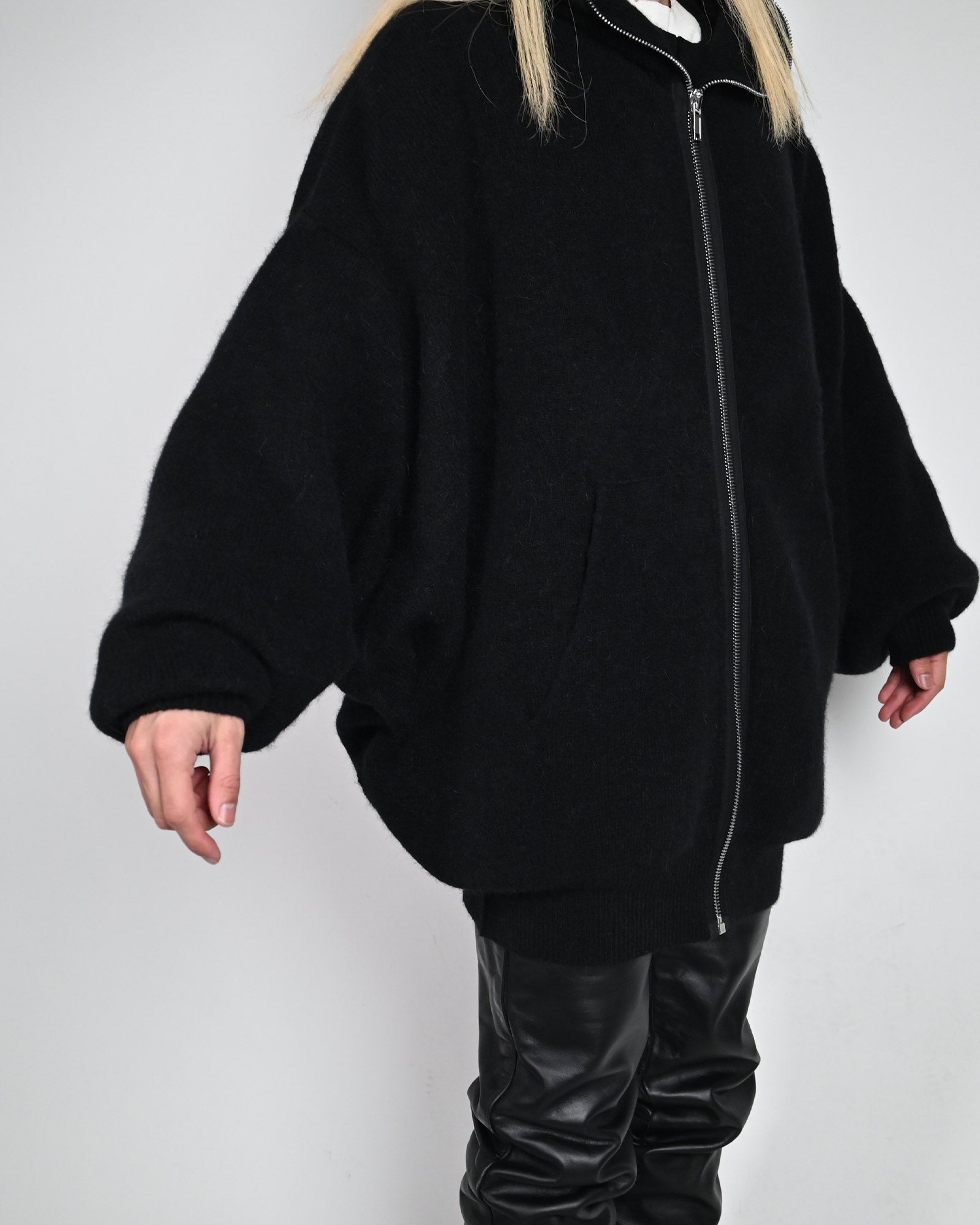 RICK OWENS・リック オウエンス - パーカー・フーディ GIMP HUN HOODIE / BLACK
