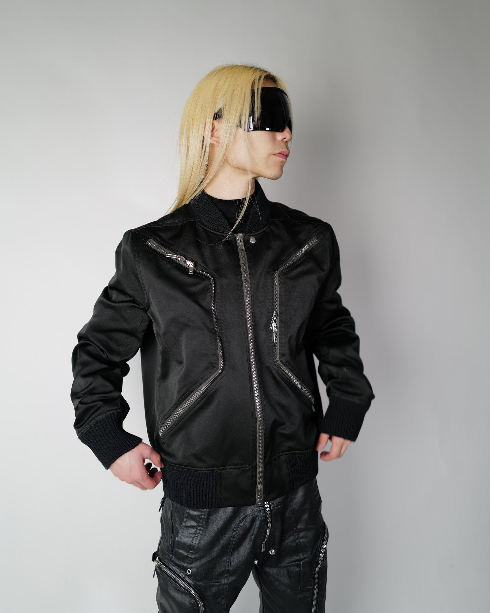 RICK OWENS・リック オウエンス - ジャケット BLIXA FLIGHT / BLACK