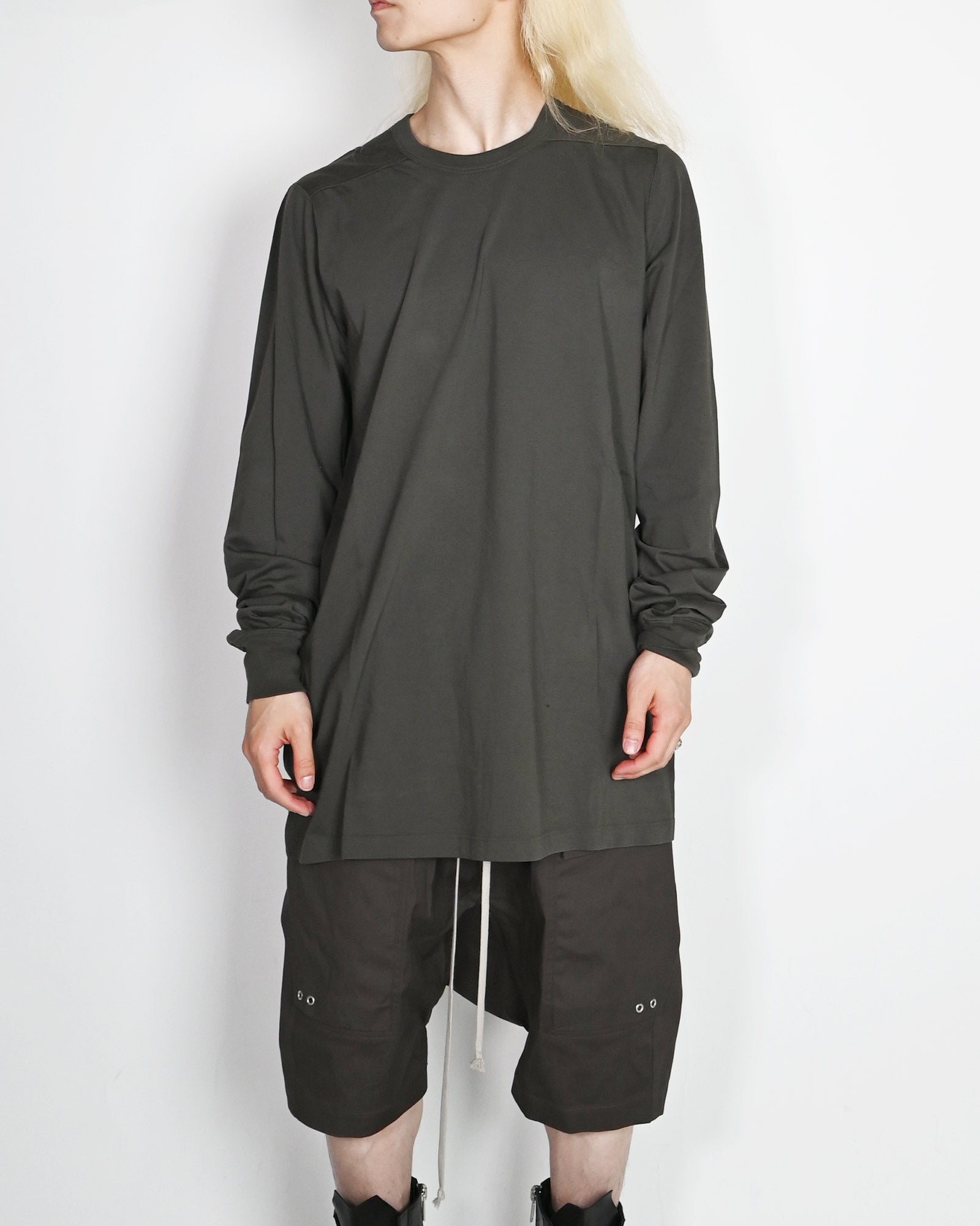 RICK OWENS・リック オウエンス - L/S Tシャツ LEVEL LS T /  BOSCO