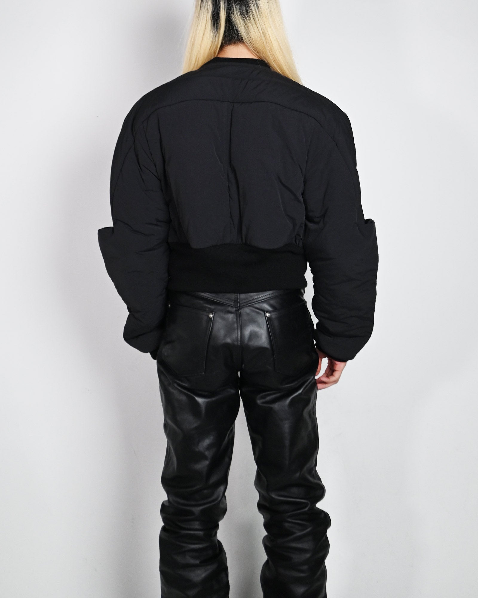 RICK OWENS・リック オウエンス - ジャケット GIRDERED BOMBER / BLACK