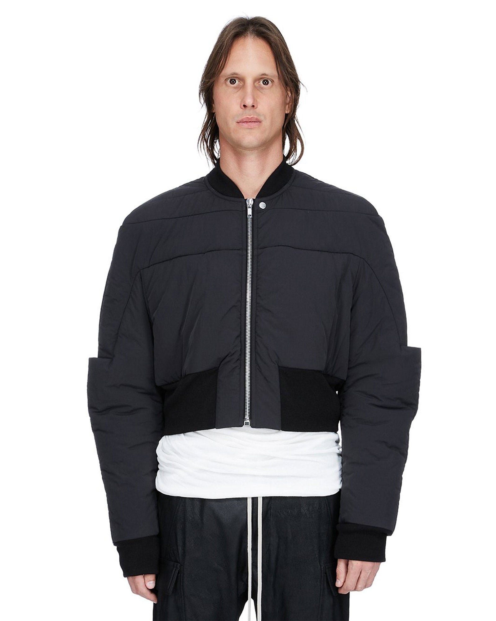 RICK OWENS・リック オウエンス - ジャケット GIRDERED BOMBER / BLACK