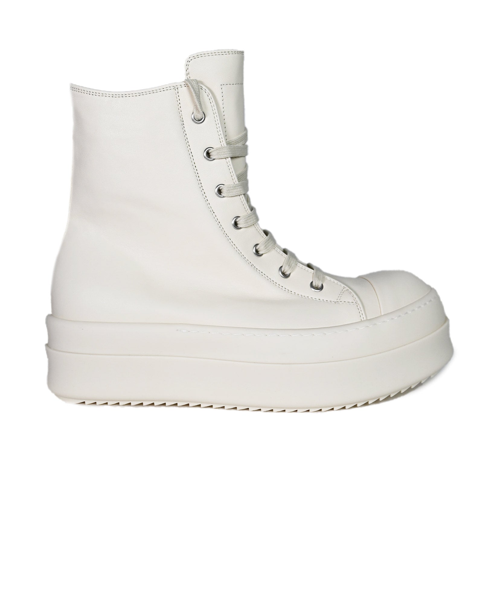RICK OWENS・リック オウエンス - ハイカットスニーカー MEGA BUMPER SNEAKS / MILK/MILK/MILK