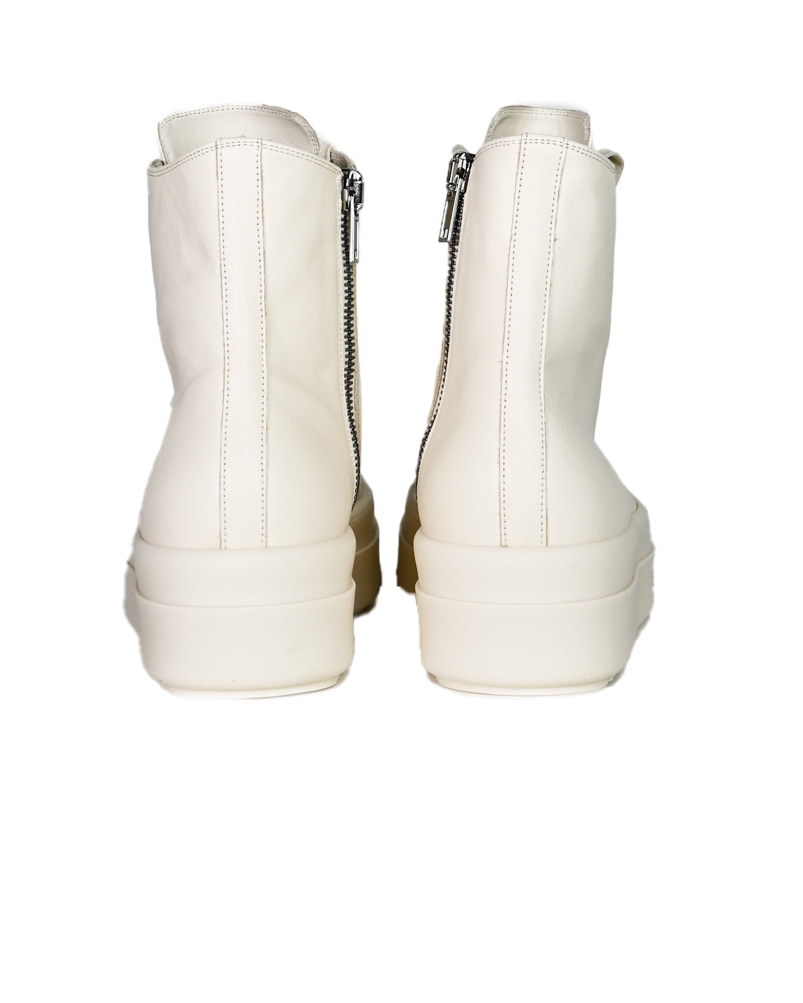 RICK OWENS・リック オウエンス - ハイカットスニーカー MEGA BUMPER SNEAKS / MILK/MILK/MILK