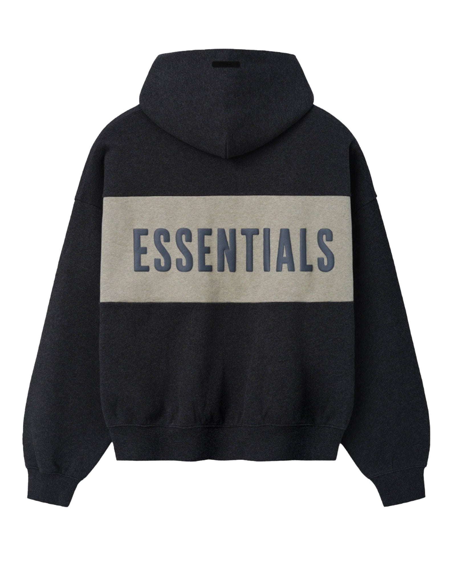 ESSENTIALS・エッセンシャルズ - トップス CROPPED RELAXED PANELLED HOODIE / IRON GREY HEATHER/ SEAL HEATHER