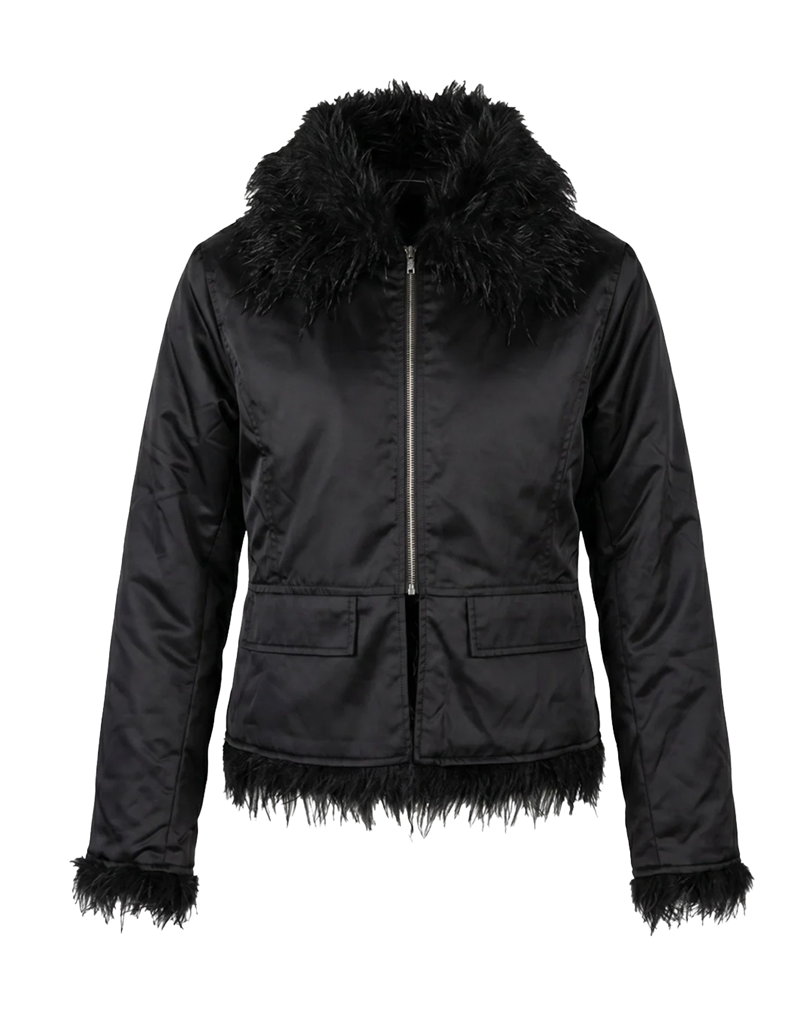 LAST NEST・ラストネスト - ジャケット REVERSIBLE FUR JACKET / BLACK