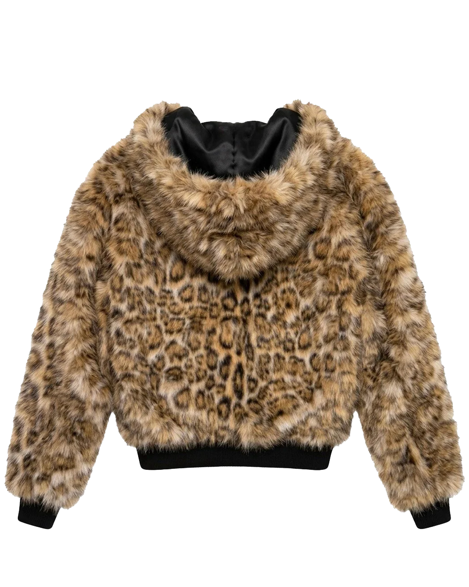 LAST NEST・ラストネスト - ジャケット REVERSIBLE LEOPARD FUR JACKET / BLACK