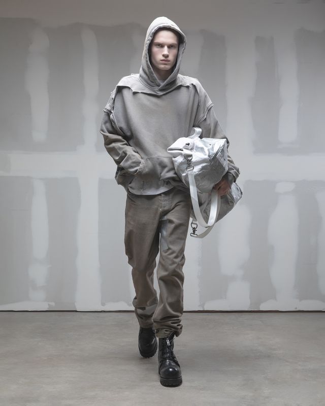 ALEXANDER DIGENOVA・アレキサンダー・ディジェノバ - デニムパンツ STRAIGHT LEG DUCT TAPE JEANS / WASHED GREY