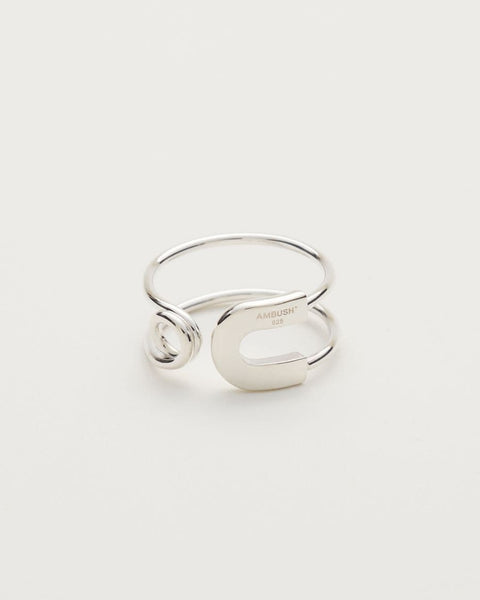 AMBUSH(アンブッシュ) SAFETY PIN RING / SILVER | Detail Application