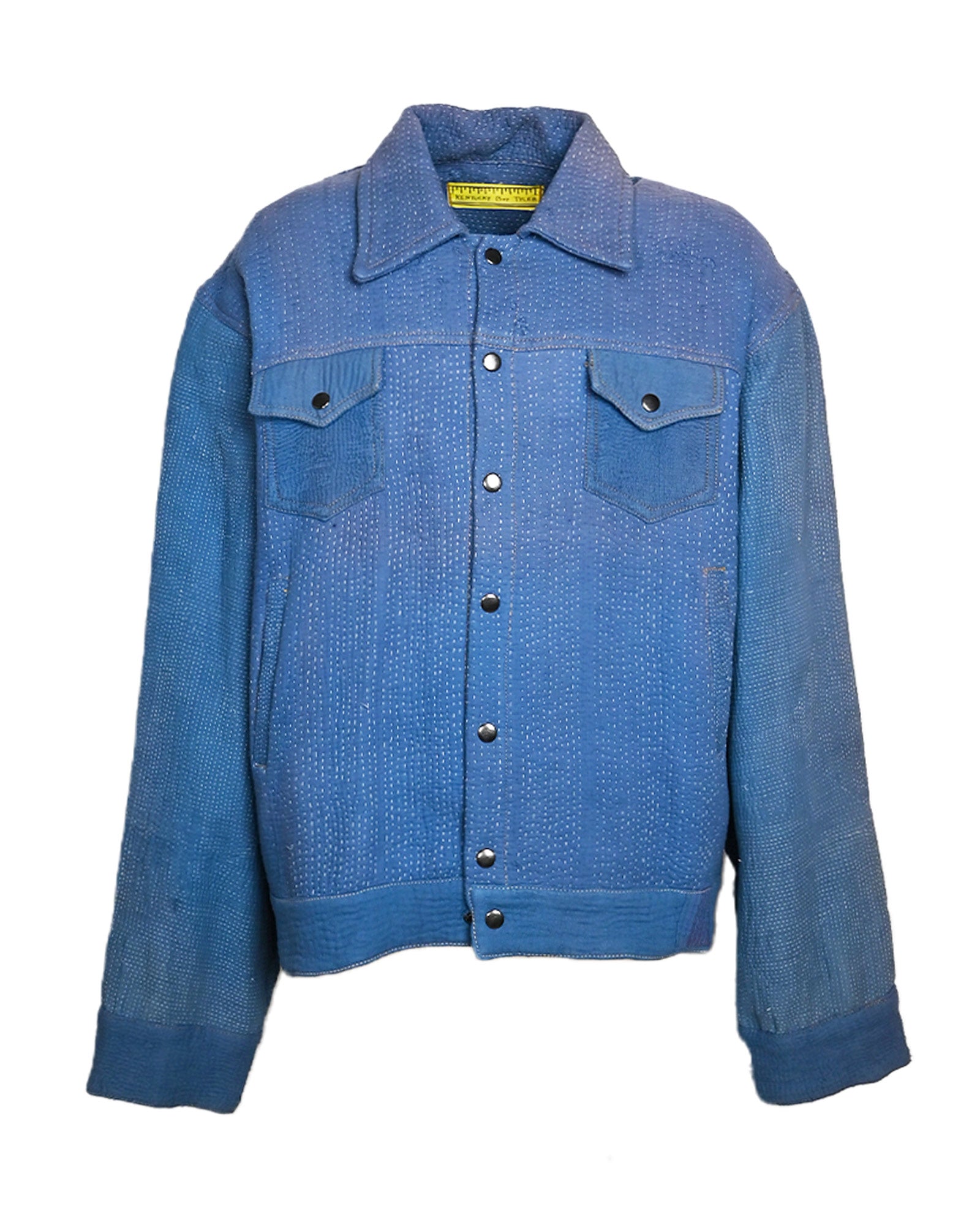 KENTUCKY BOY TYLER・ケンタッキーボーイテイラー - シャツ SCRAP QUILTED TRUCKER JACKET / BLUE