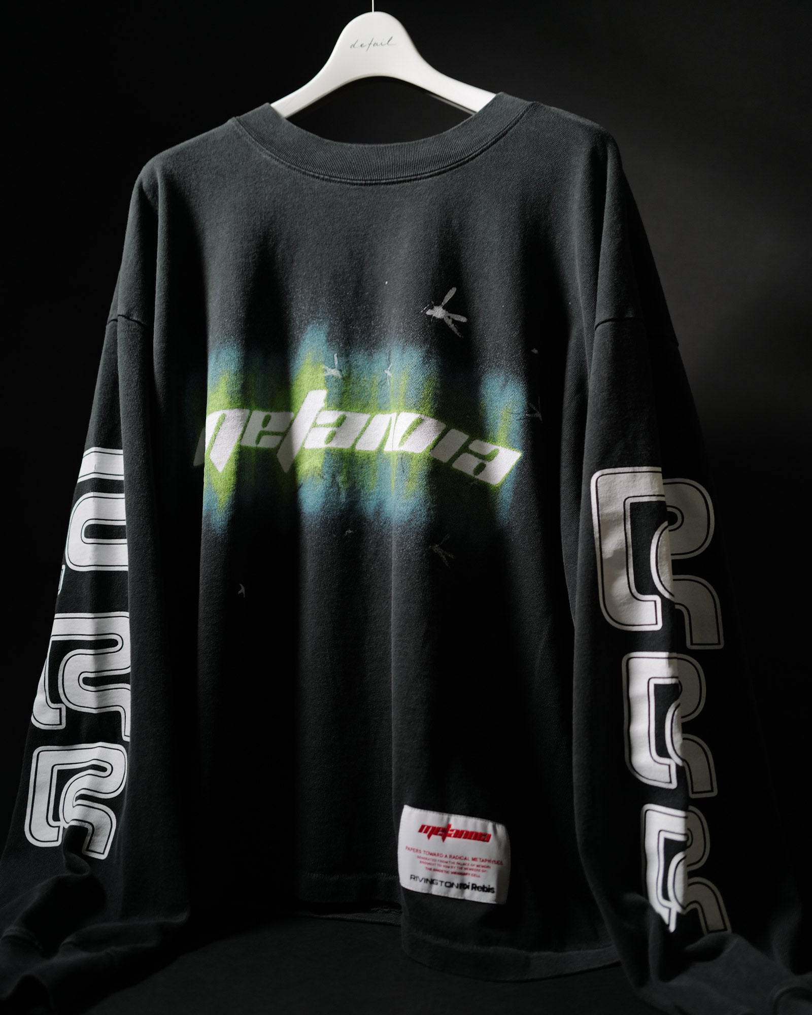 RRR123・Rivington Roy Levis -  SENTENCE GARDEN LS TEE / JET BLACK