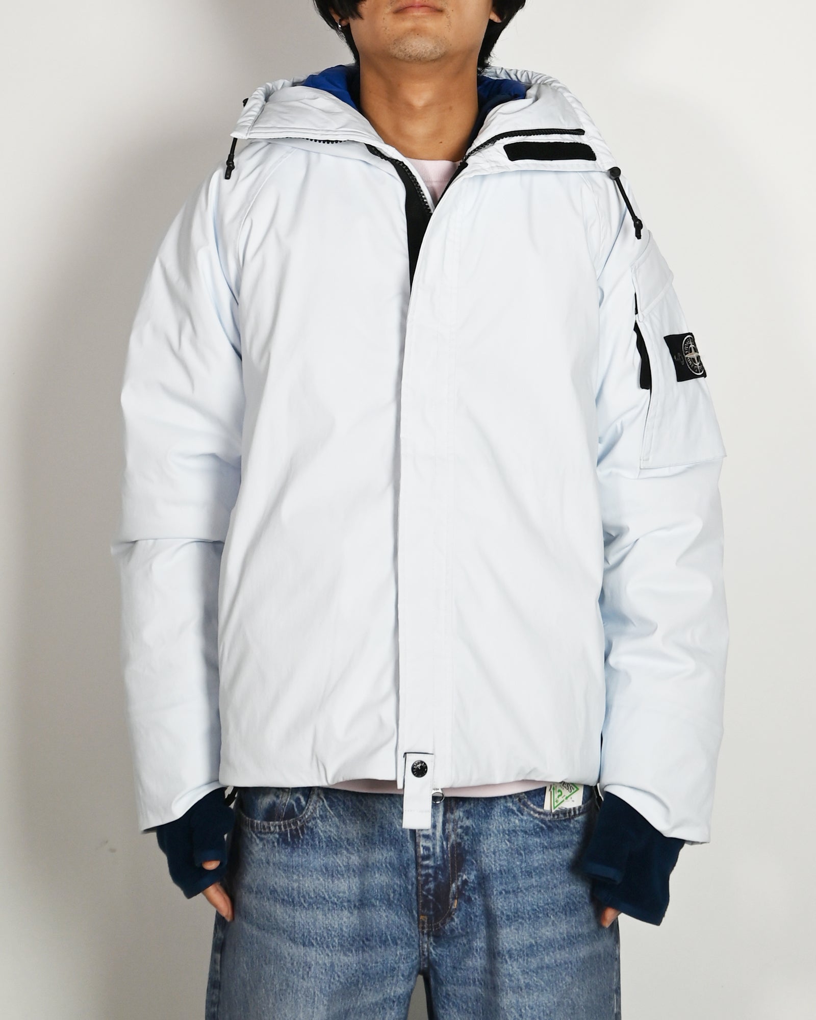 STONE ISLAND・ストーンアイランド - ダウンジャケット SHORT PARKA / SKY BLUE