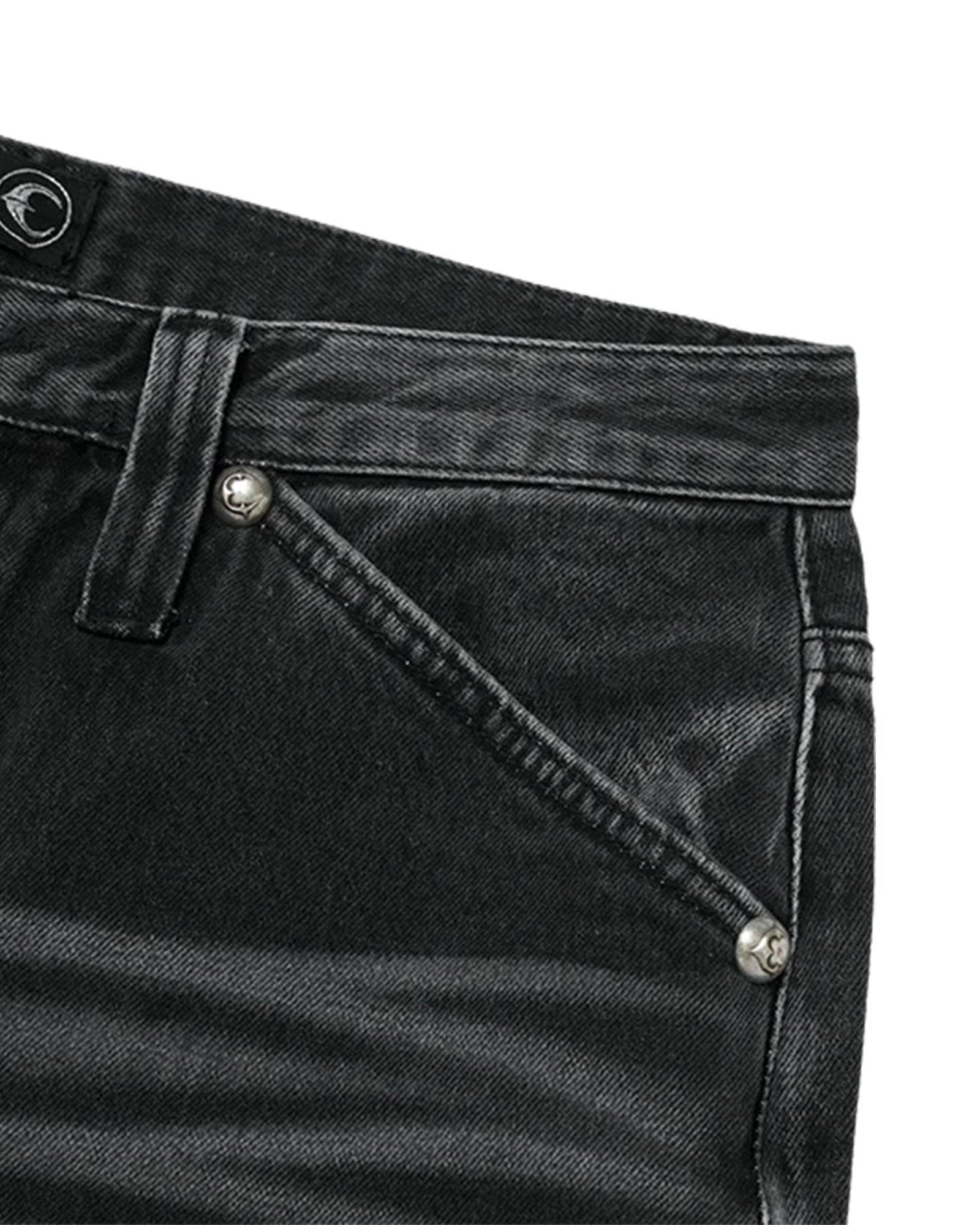 THUG CLUB・サグクラブ - デニムパンツ SHOT GUN PANTS / BLACK