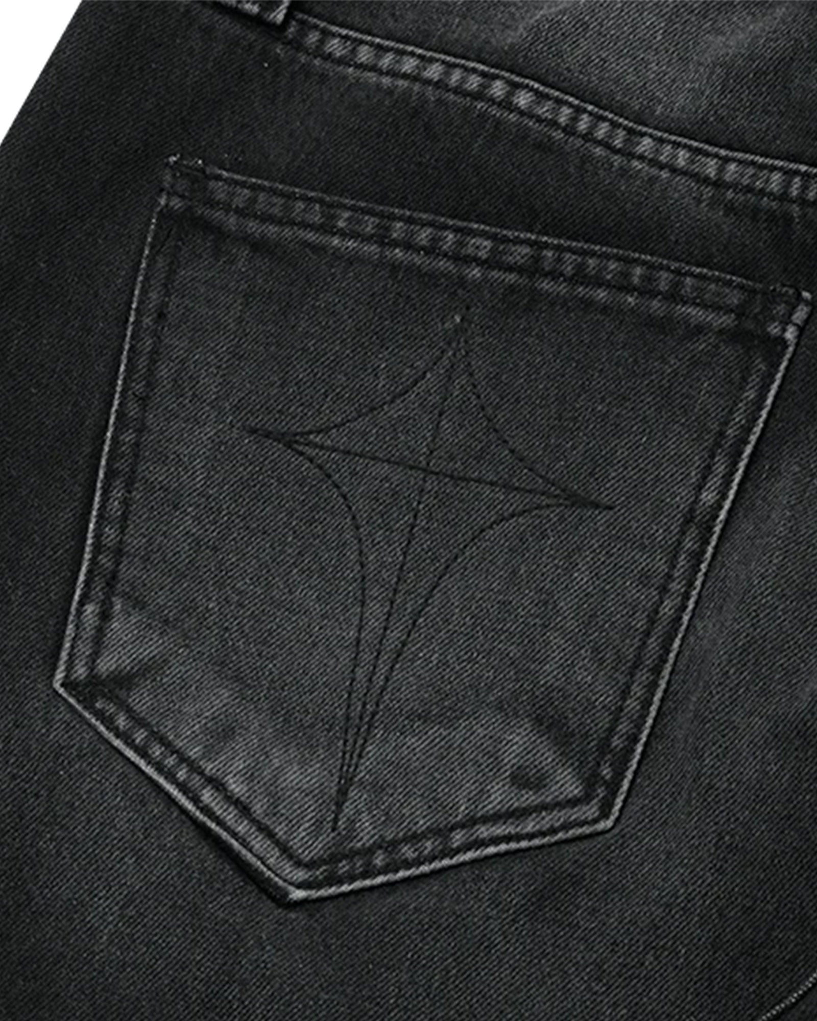 THUG CLUB・サグクラブ - デニムパンツ SHOT GUN PANTS / BLACK