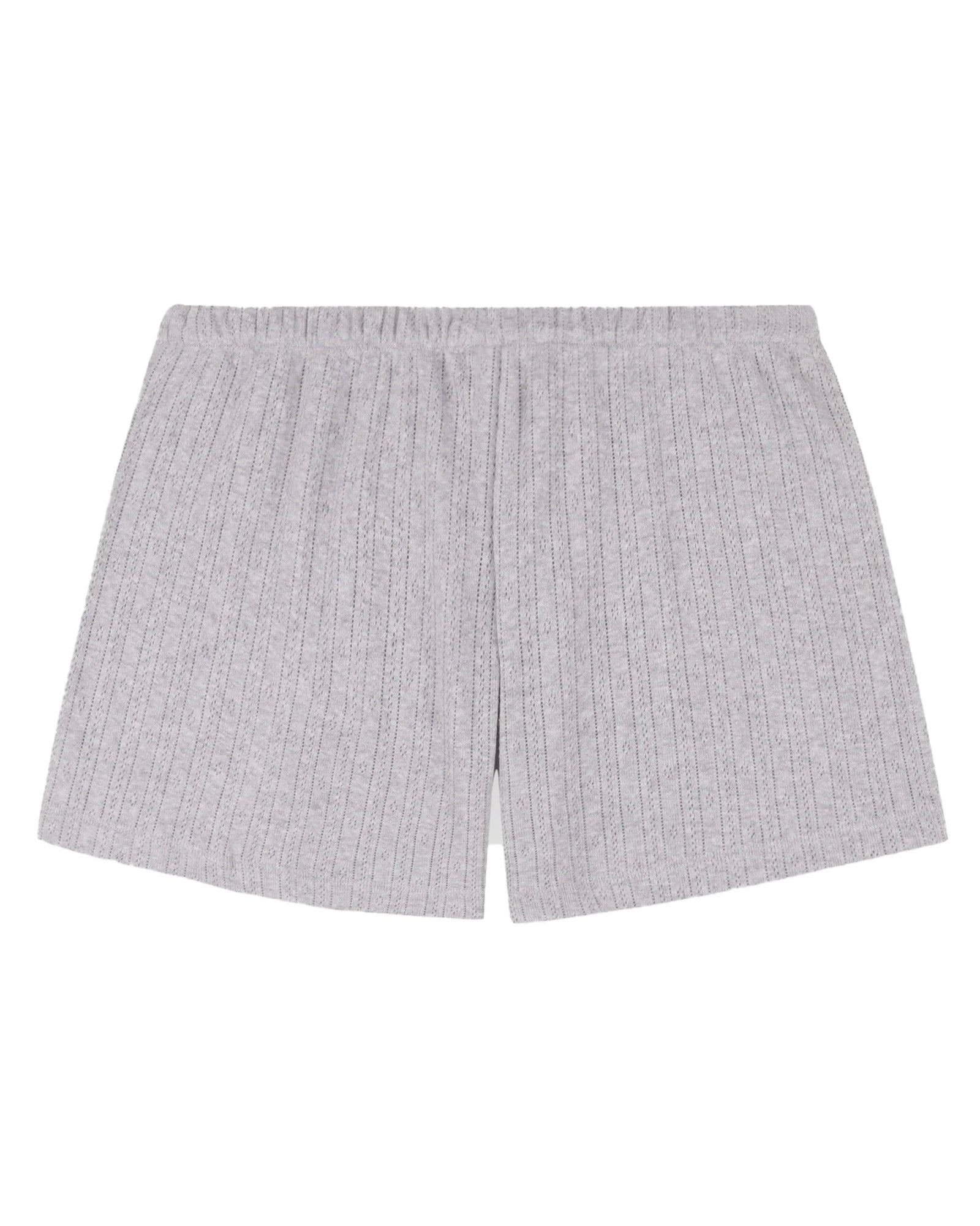 SPORTY&RICH・スポーティーアンドリッチ - ハーフ・ショートパンツ SIGNATURE LOGO POINTELLE SHORT
/ HEATHER GRAY