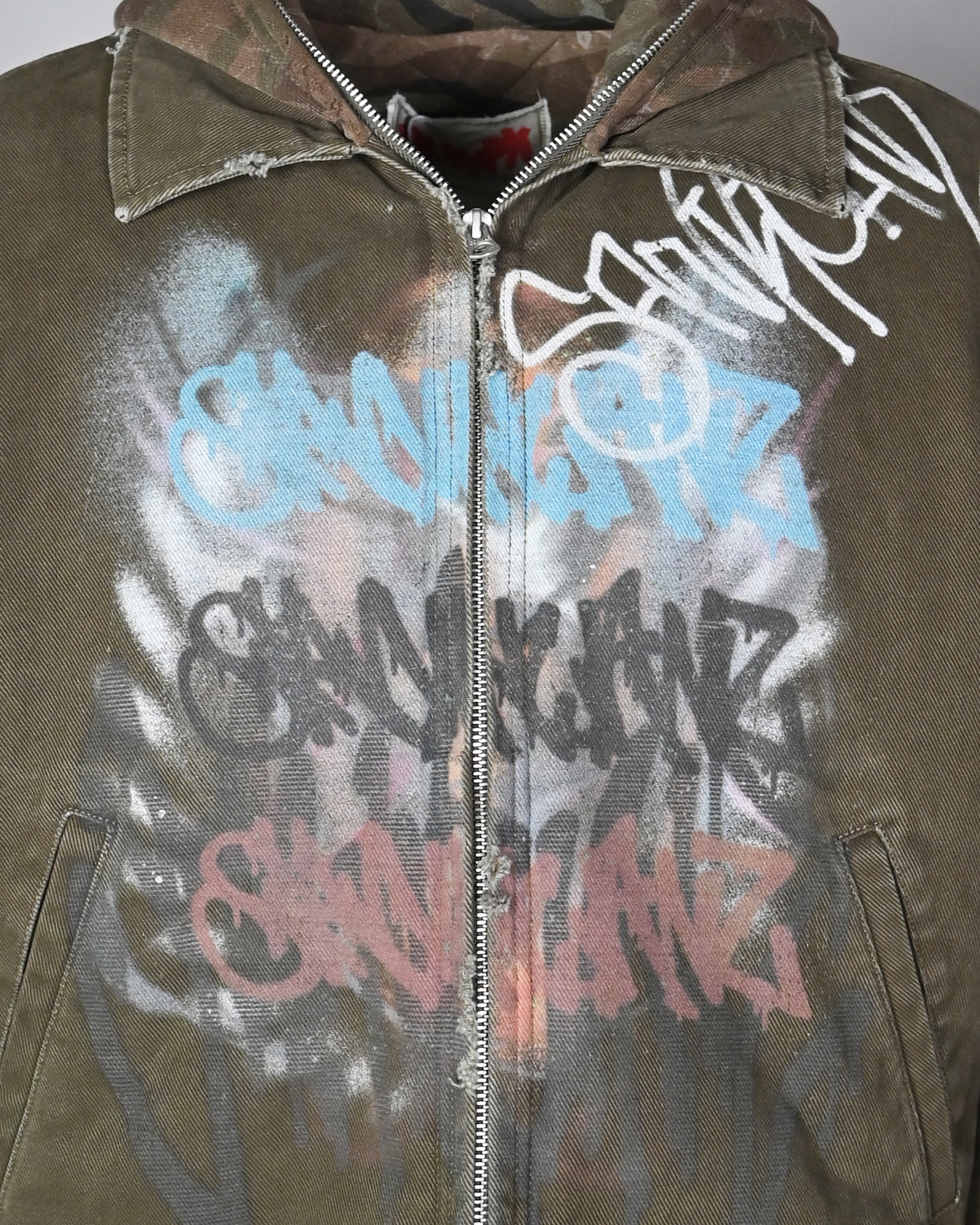 SANKUANZ・サンクアンズ - デニムジャケット SKZ OUTER JACKET / GREEN