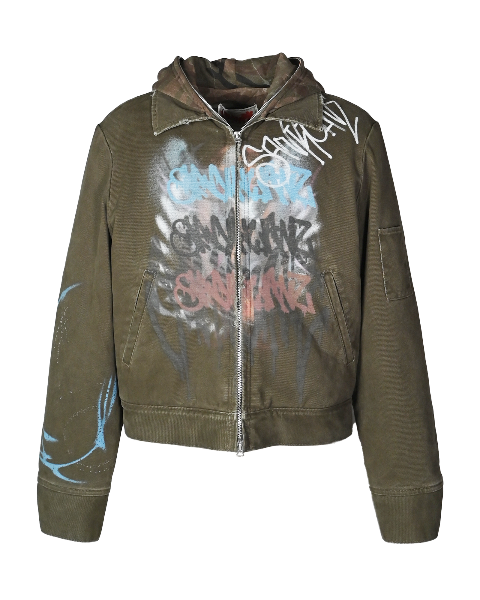 SANKUANZ・サンクアンズ - デニムジャケット SKZ OUTER JACKET / GREEN